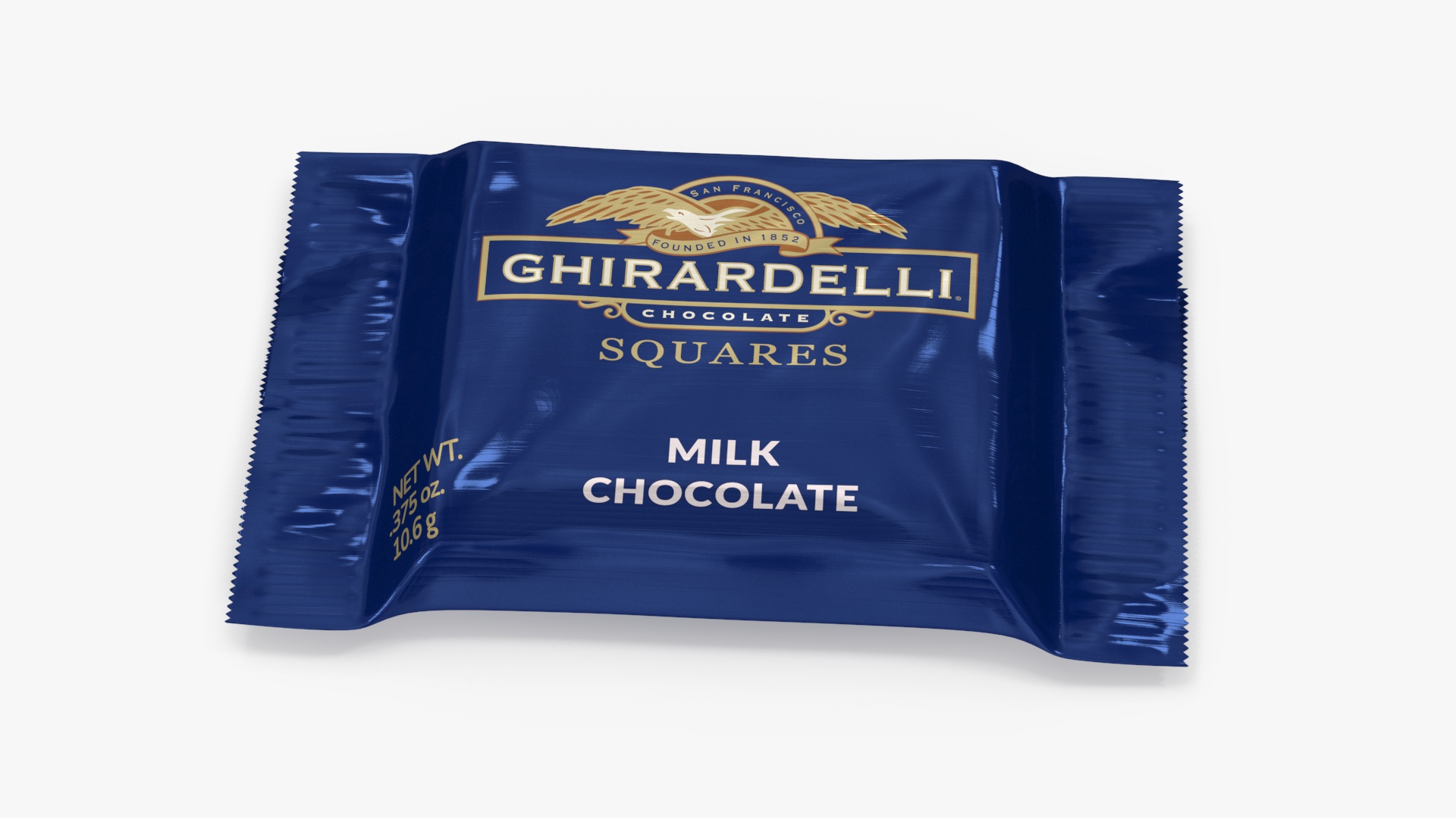 3D Ghirardelli Square Milk Chocolate model