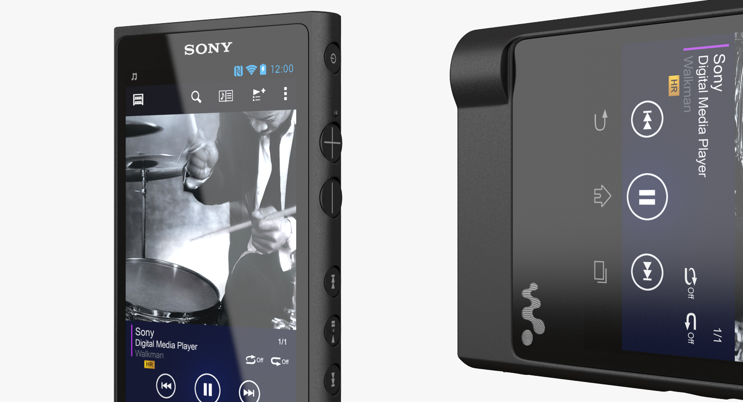 3D model Portable MP3 Digital Music Player Sony NW ZX2
