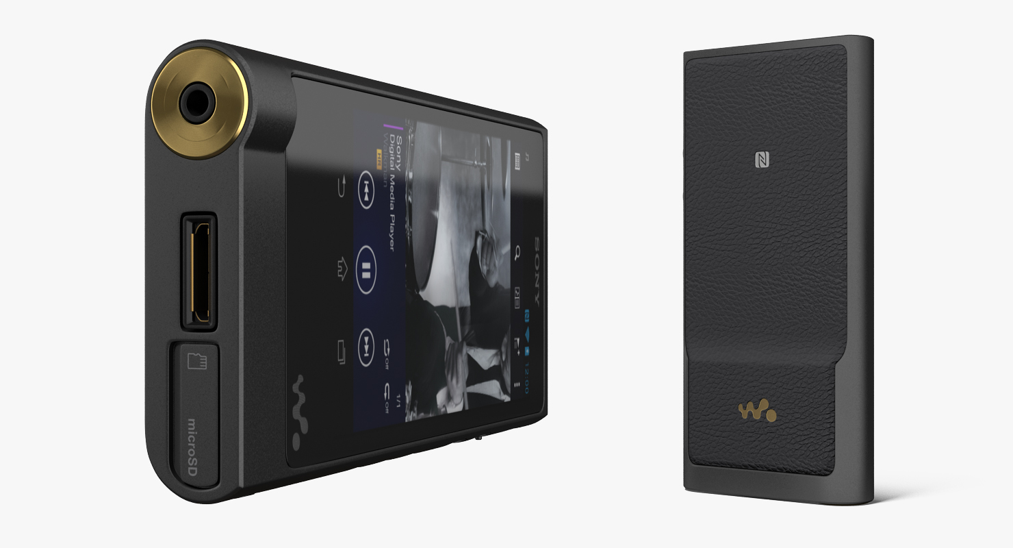 3D model Portable MP3 Digital Music Player Sony NW ZX2