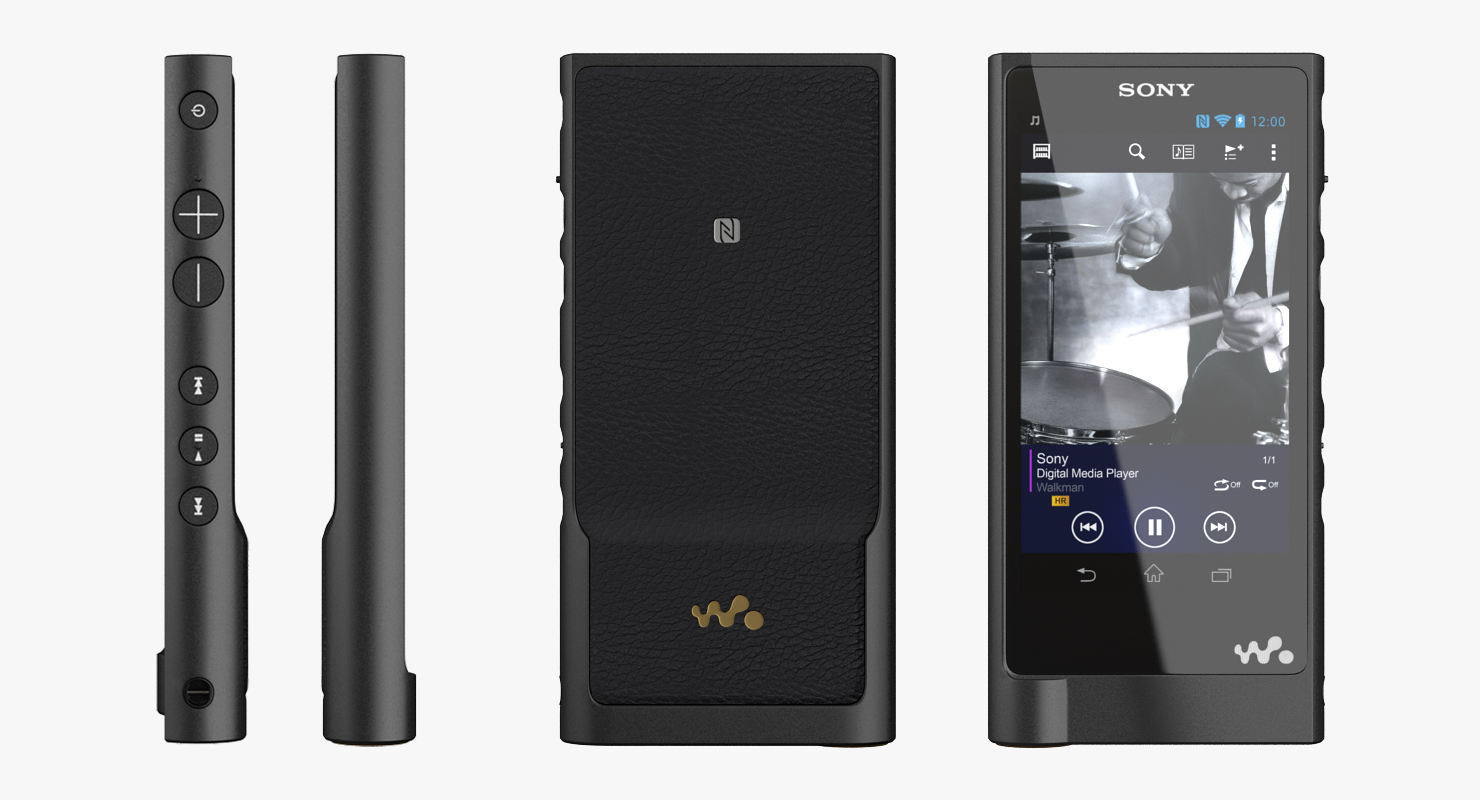 3D model Portable MP3 Digital Music Player Sony NW ZX2