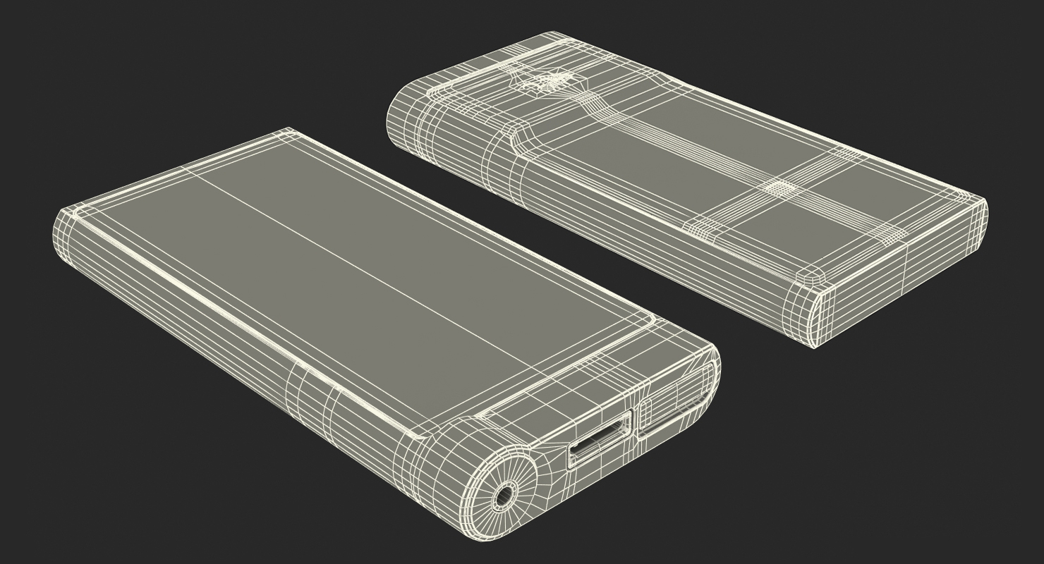 3D model Portable MP3 Digital Music Player Sony NW ZX2