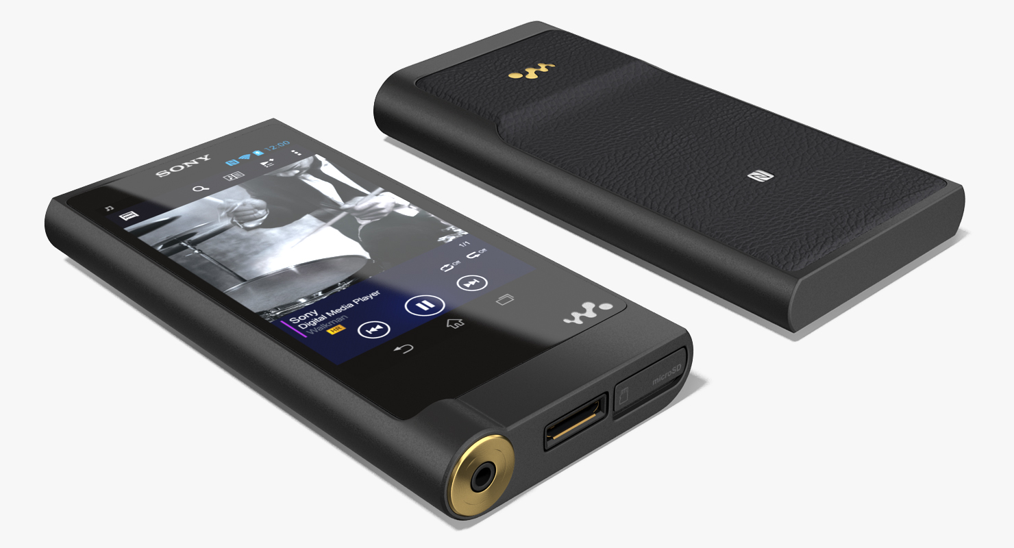 3D model Portable MP3 Digital Music Player Sony NW ZX2