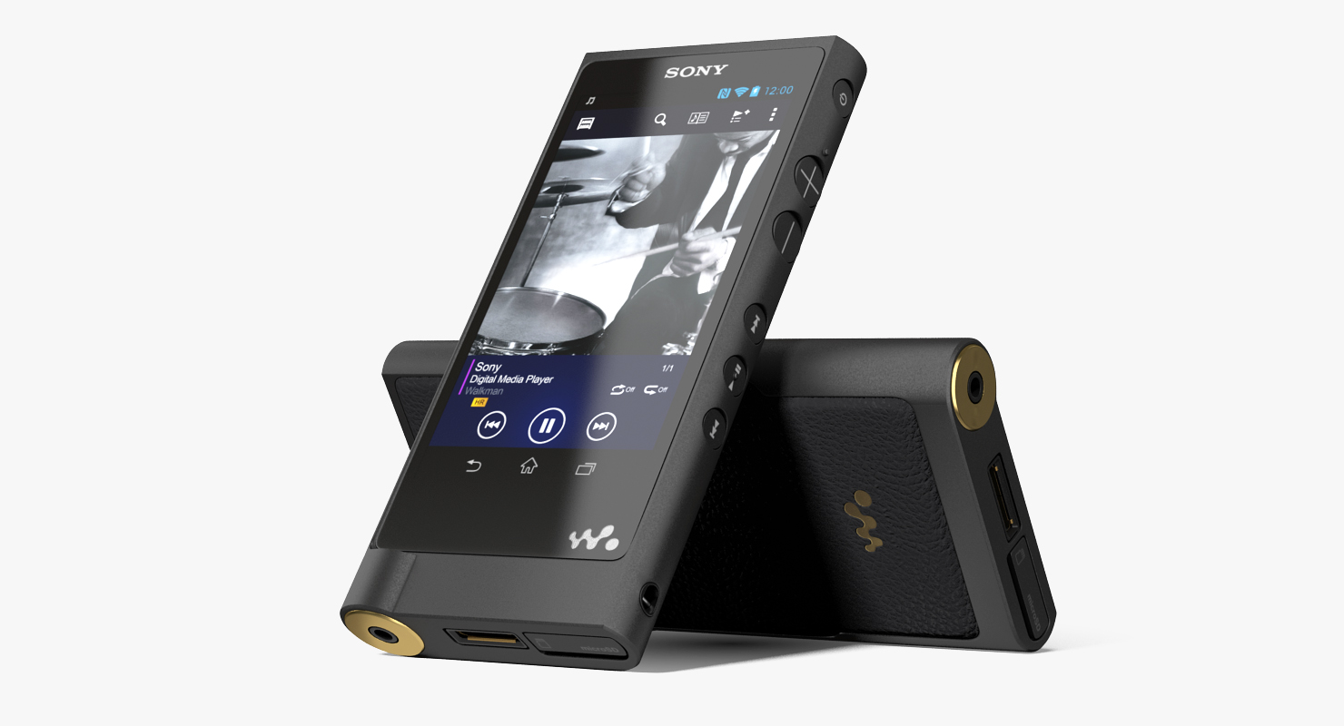 3D model Portable MP3 Digital Music Player Sony NW ZX2