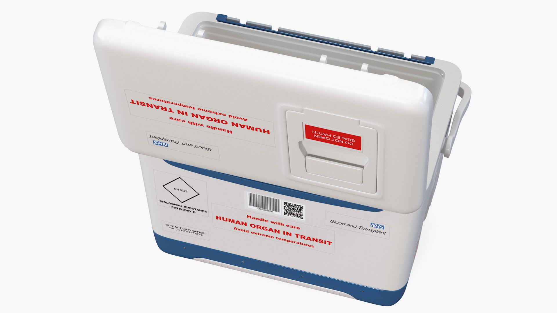 Human Organ Transplant Cooler 3D model