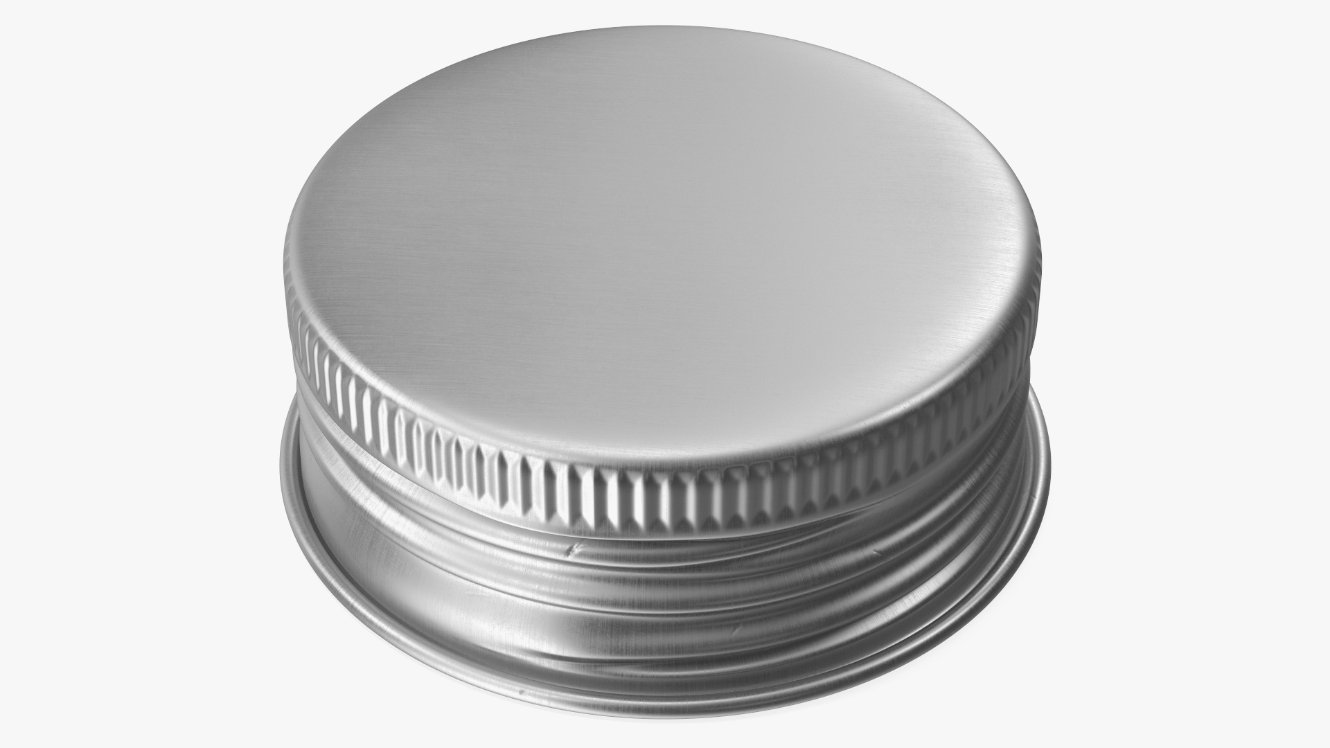 Round Aluminum Screw Cap 28mm 3D model