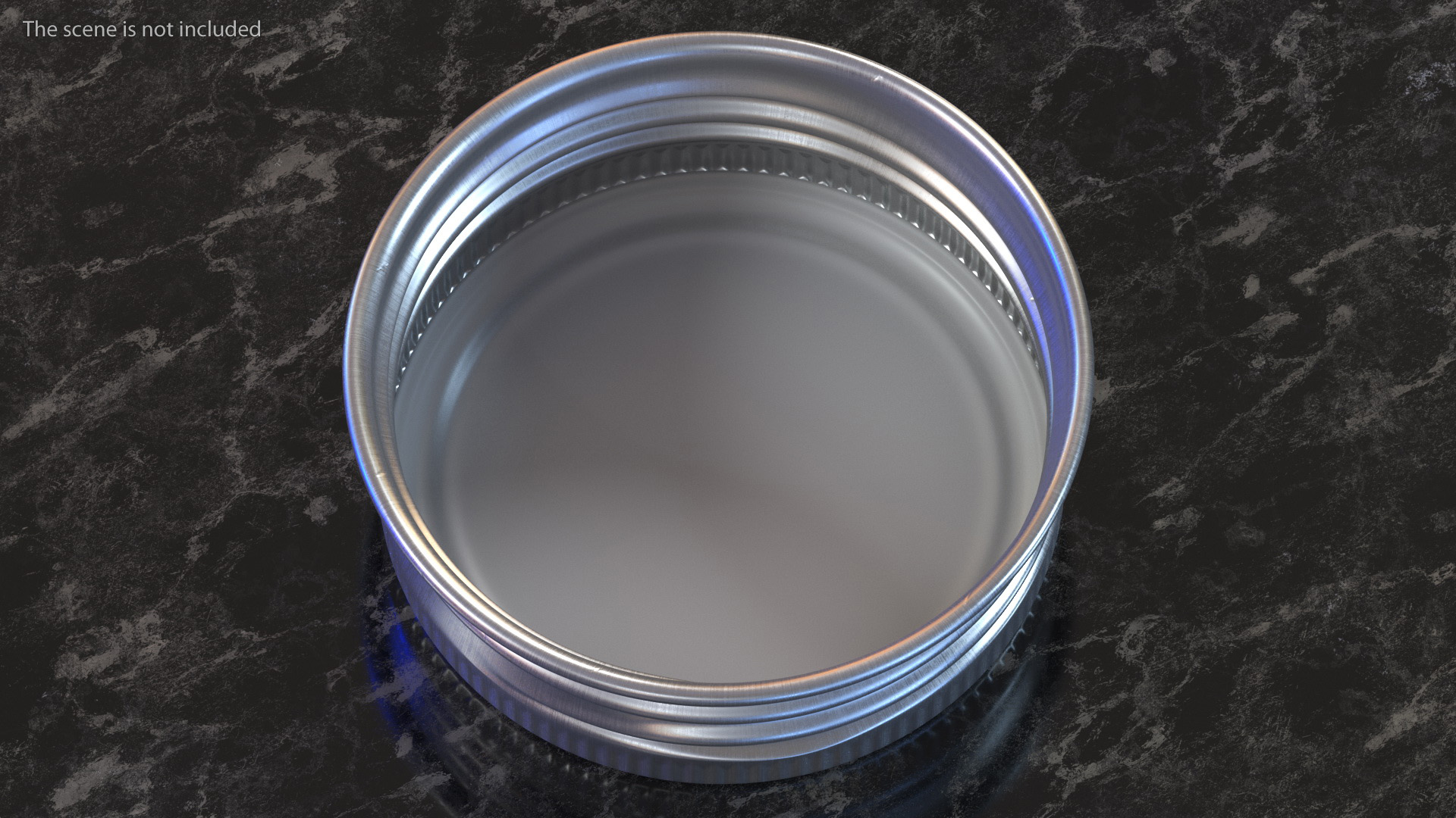 Round Aluminum Screw Cap 28mm 3D model