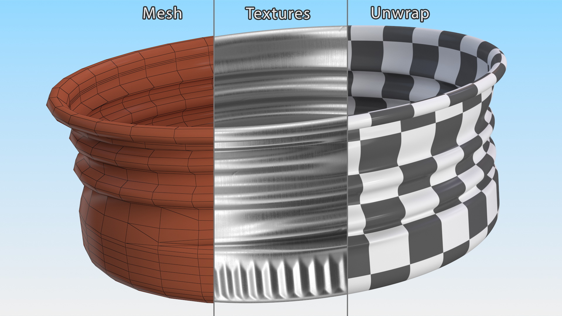 Round Aluminum Screw Cap 28mm 3D model