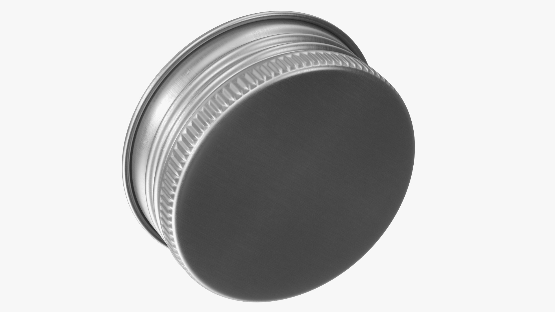 Round Aluminum Screw Cap 28mm 3D model