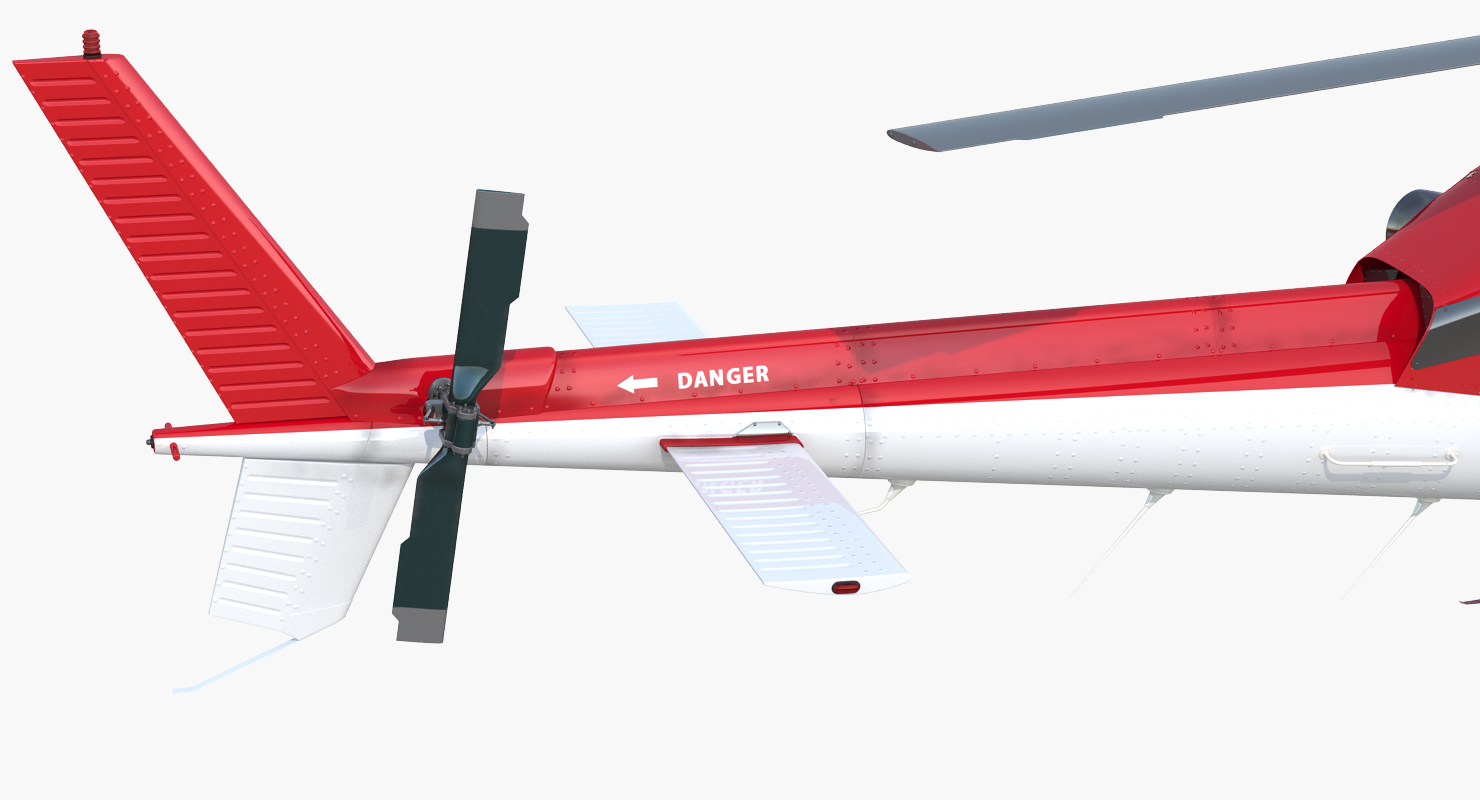 3D Medical Air Rescue Helicopter Eurocopter AS 355N model