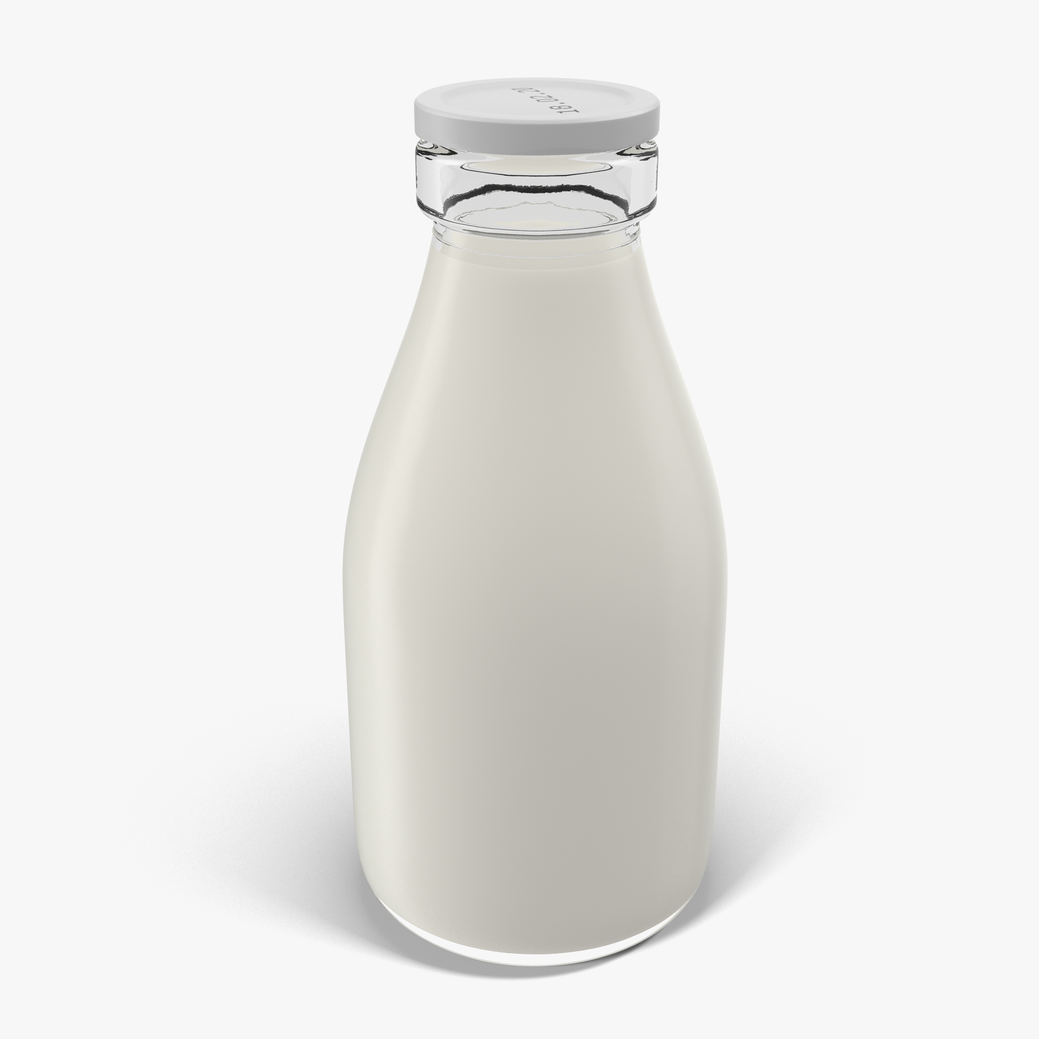 Milk Glass Pint Bottle