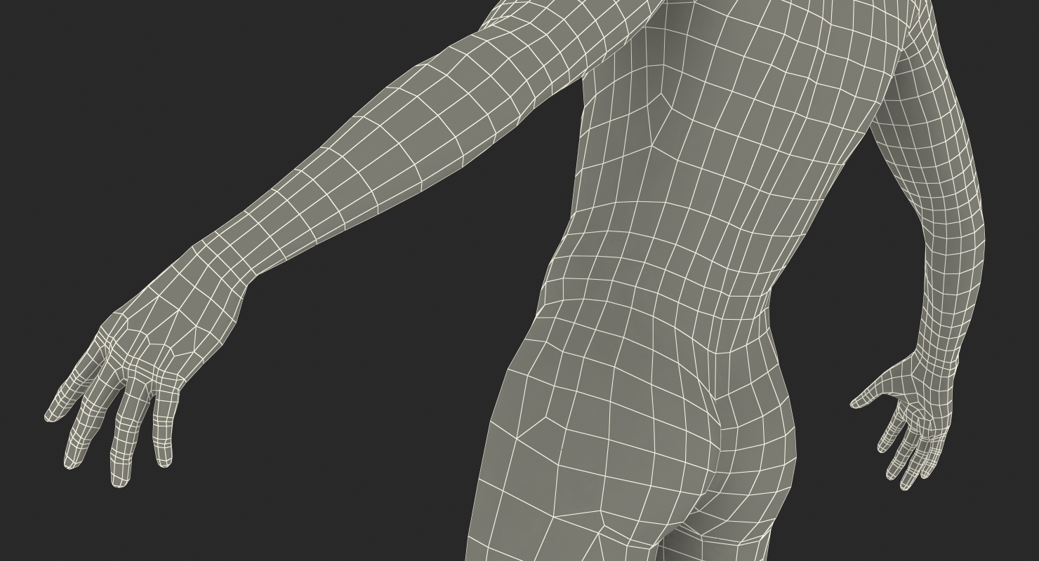 3D Male Mannequin Rigged