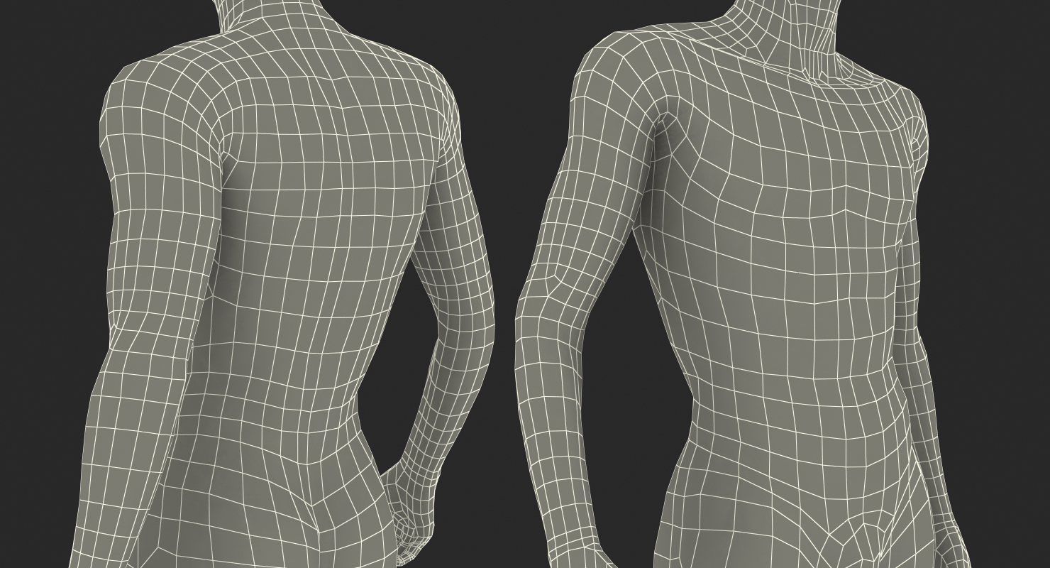3D Male Mannequin Rigged