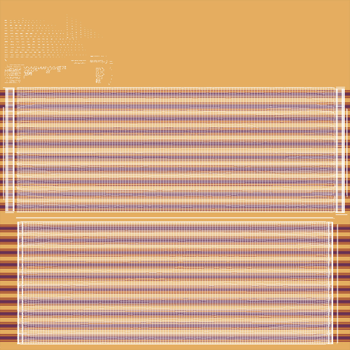 Striped Fabric Hammock 3D