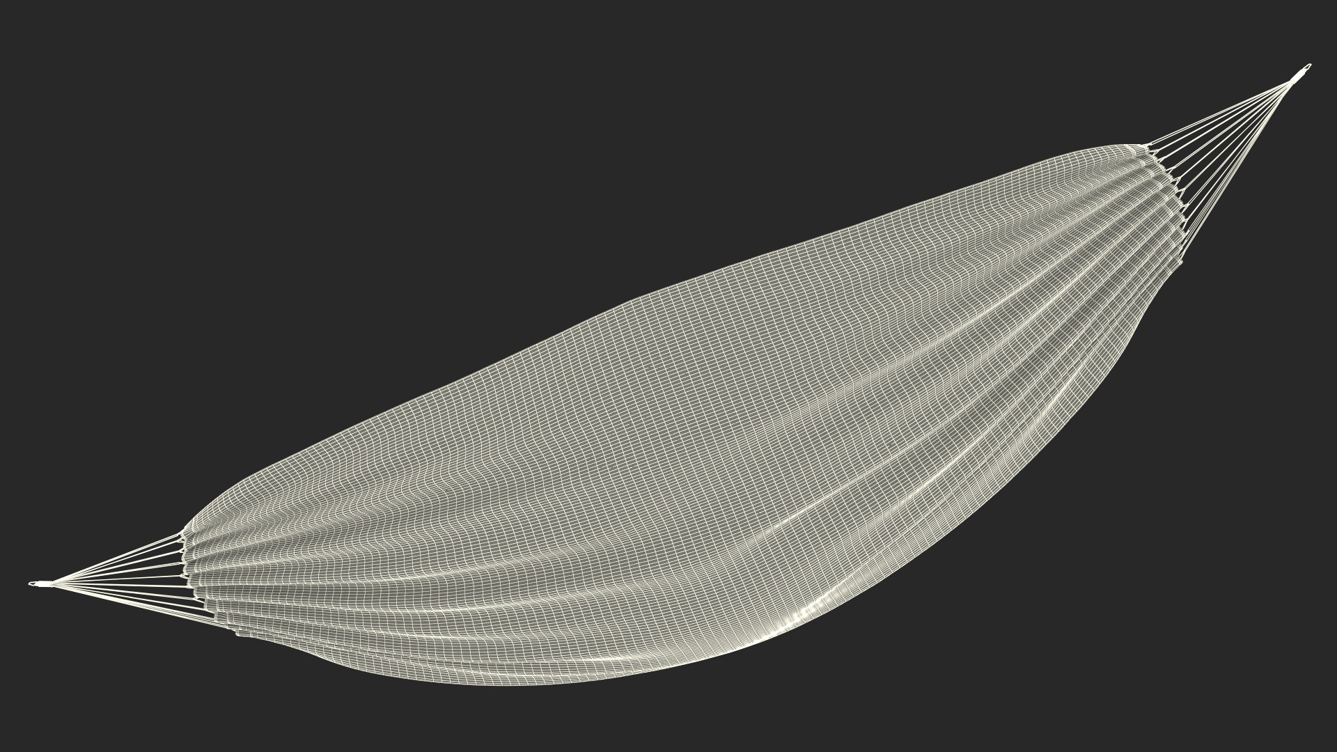 Striped Fabric Hammock 3D