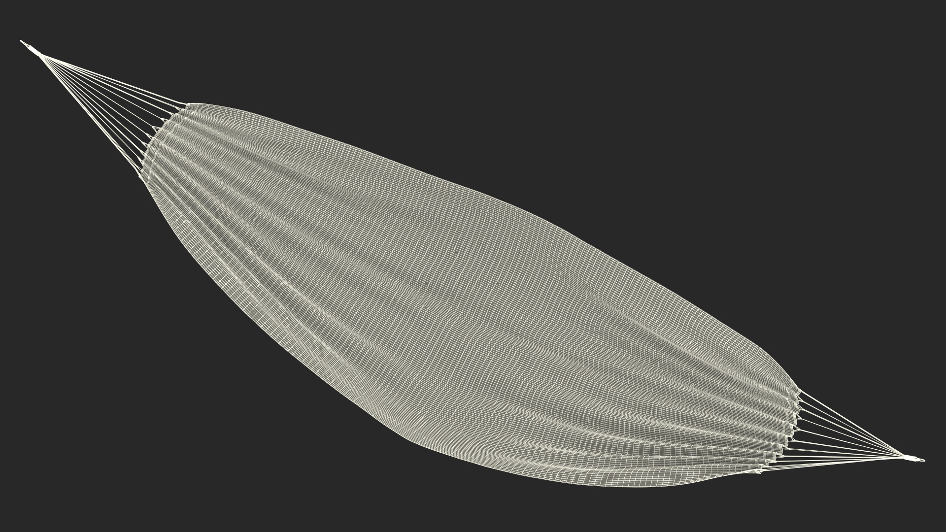 Striped Fabric Hammock 3D
