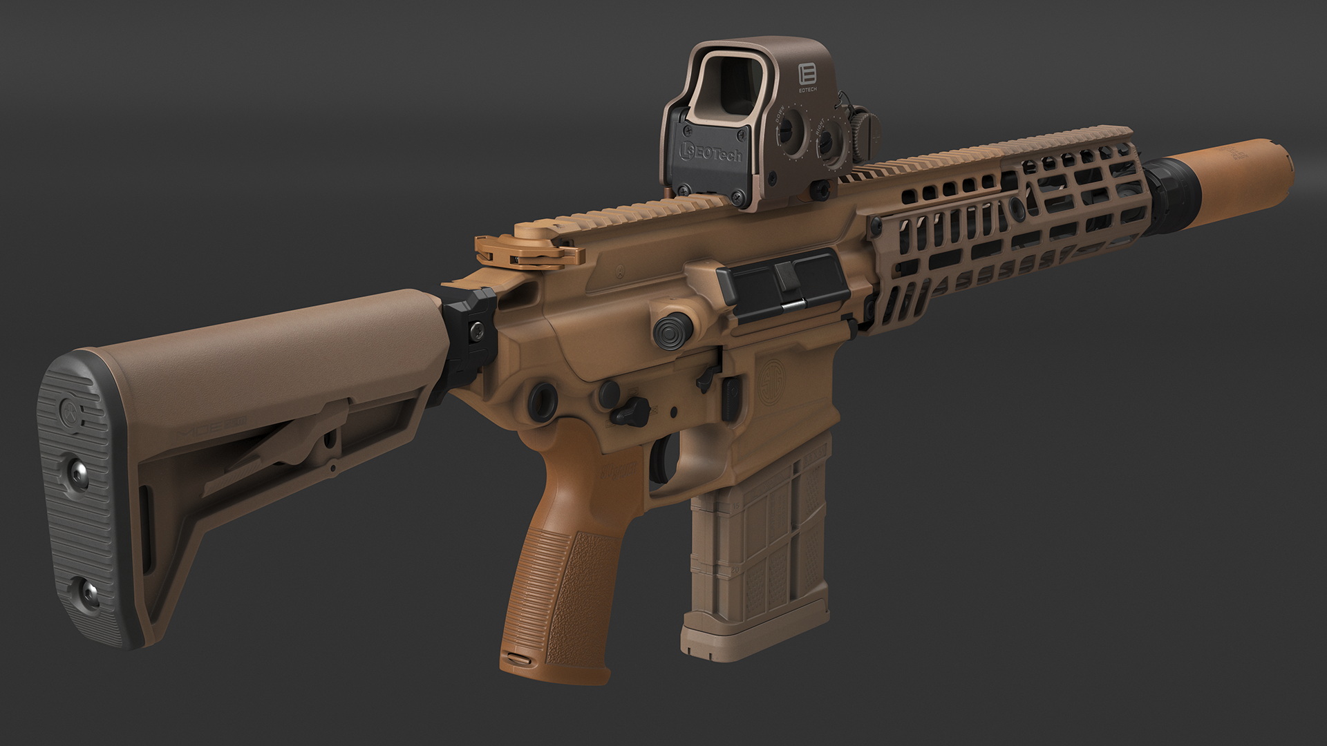 SIG XM7 Assault Rifle in Case 3D model