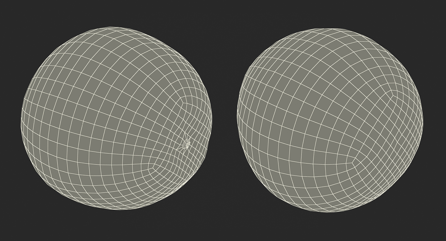 3D Whole Grapefruit