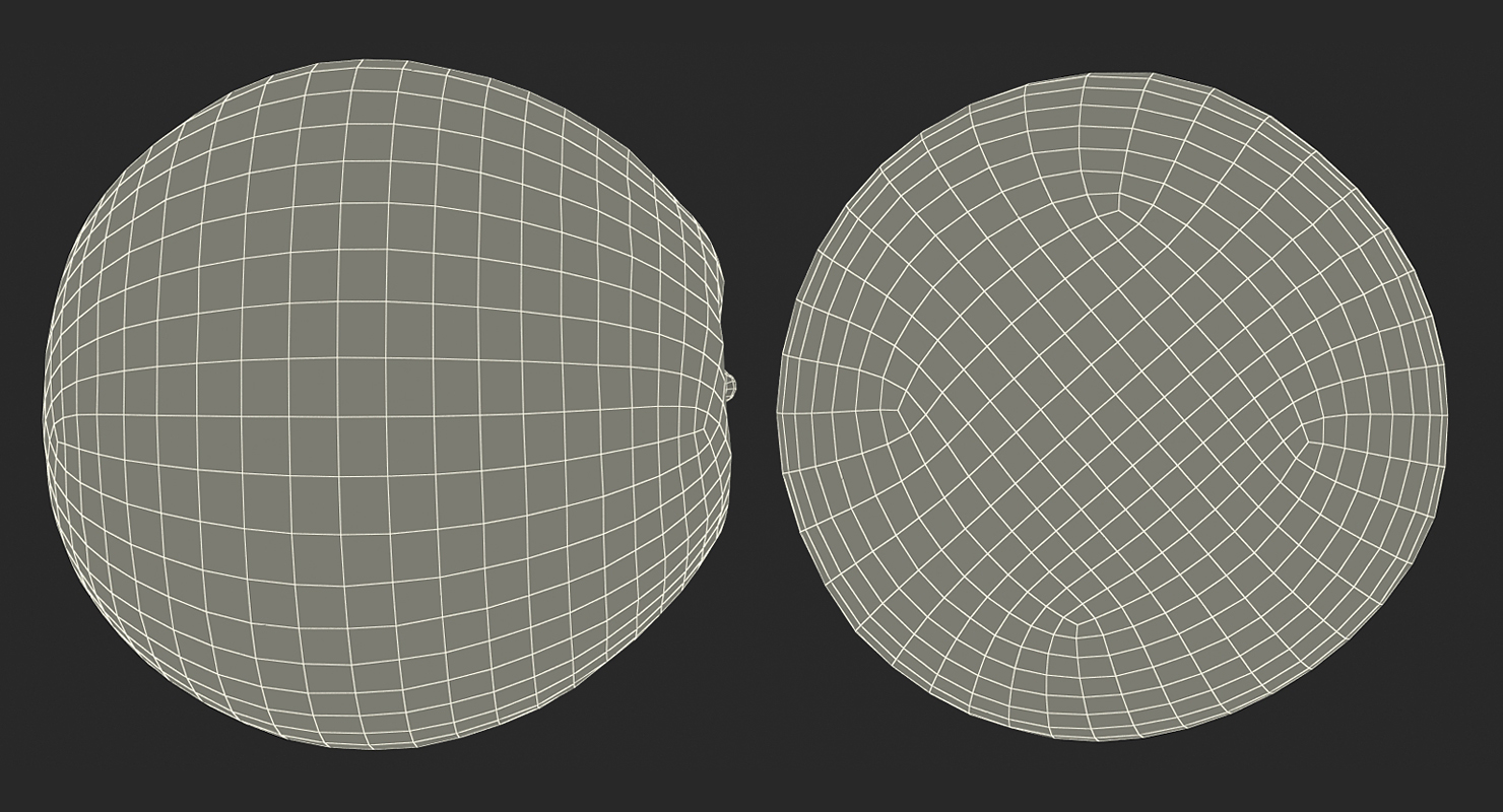 3D Whole Grapefruit