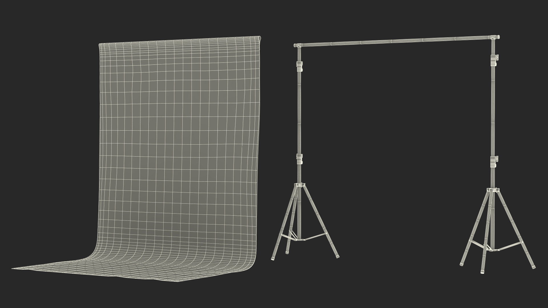 Adjustable Photography Background Support System Stand 3D model