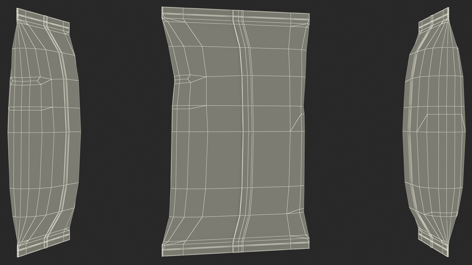 Pillow Shape Milk Packaging 3D