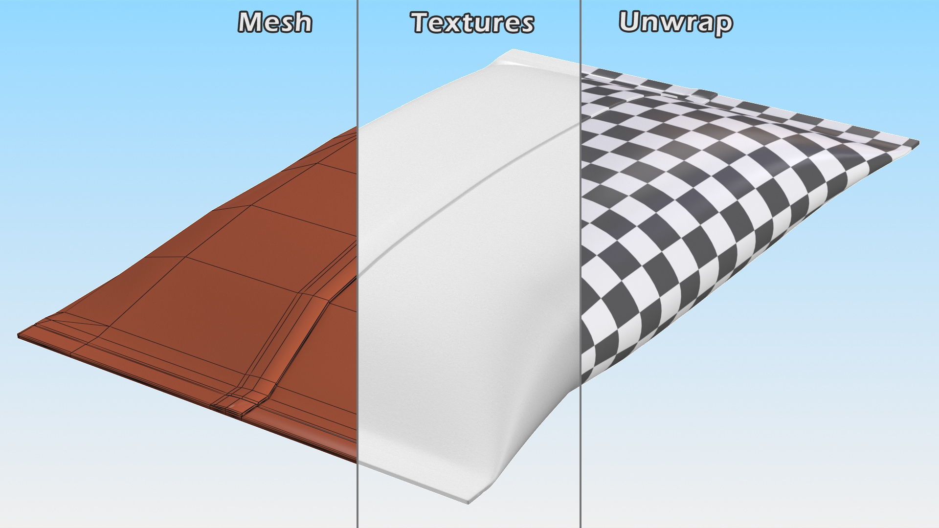 Pillow Shape Milk Packaging 3D