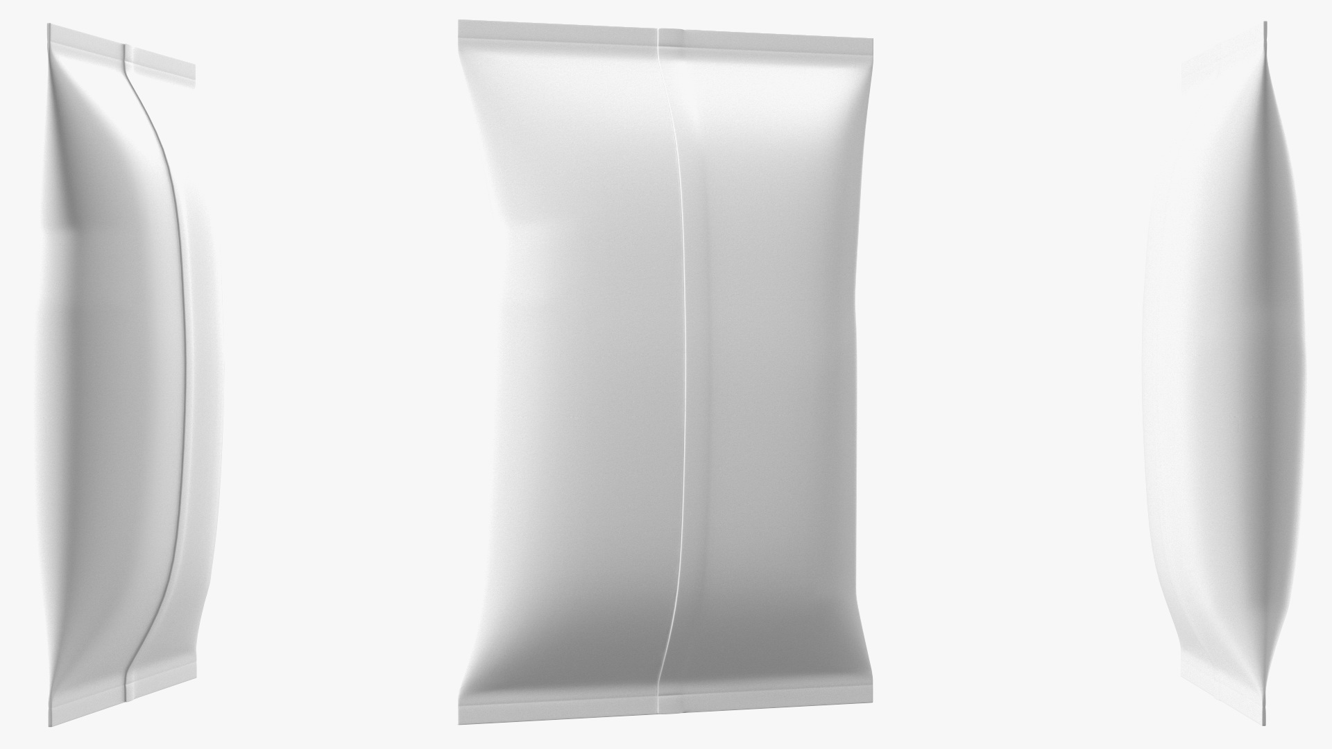 Pillow Shape Milk Packaging 3D