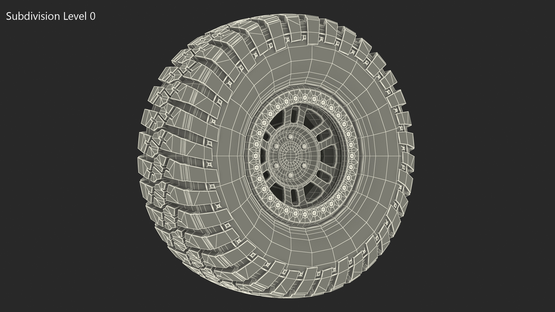 Off Road Racing Wheel Dirty 3D