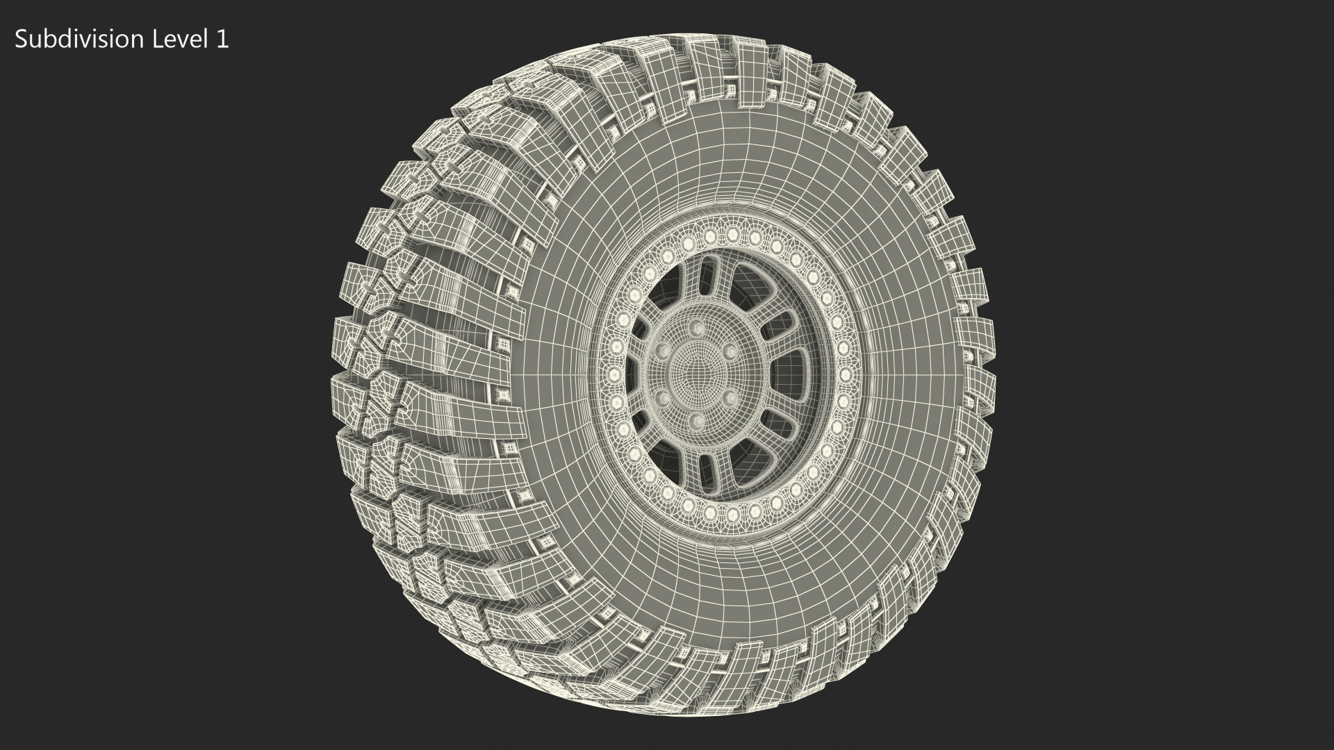 Off Road Racing Wheel Dirty 3D