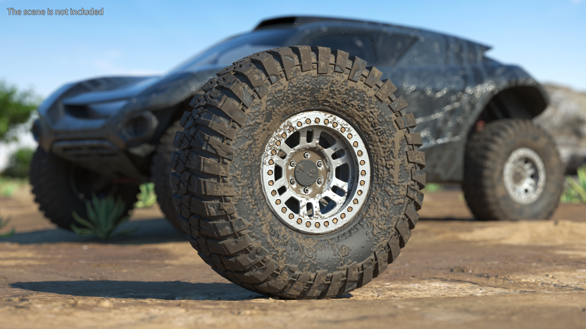 Off Road Racing Wheel Dirty 3D