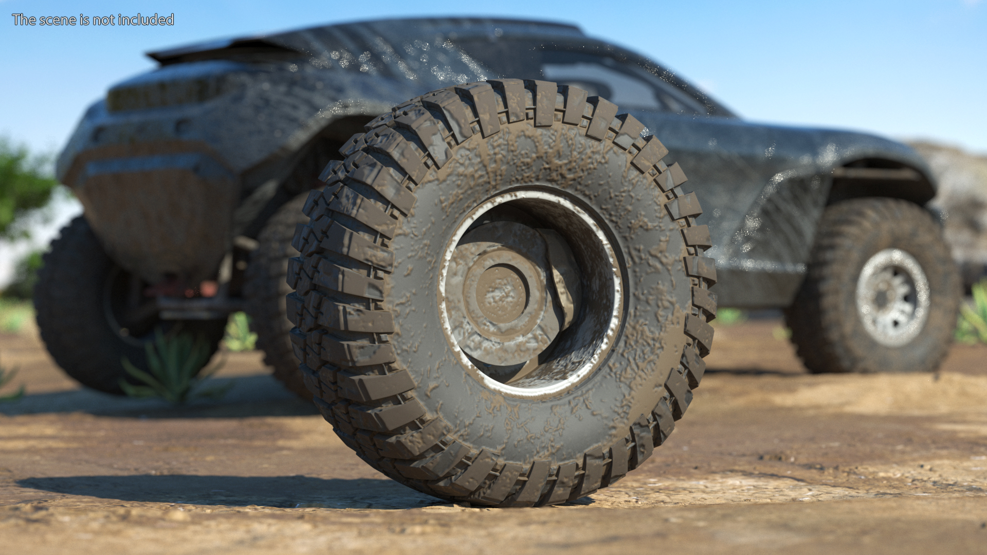 Off Road Racing Wheel Dirty 3D