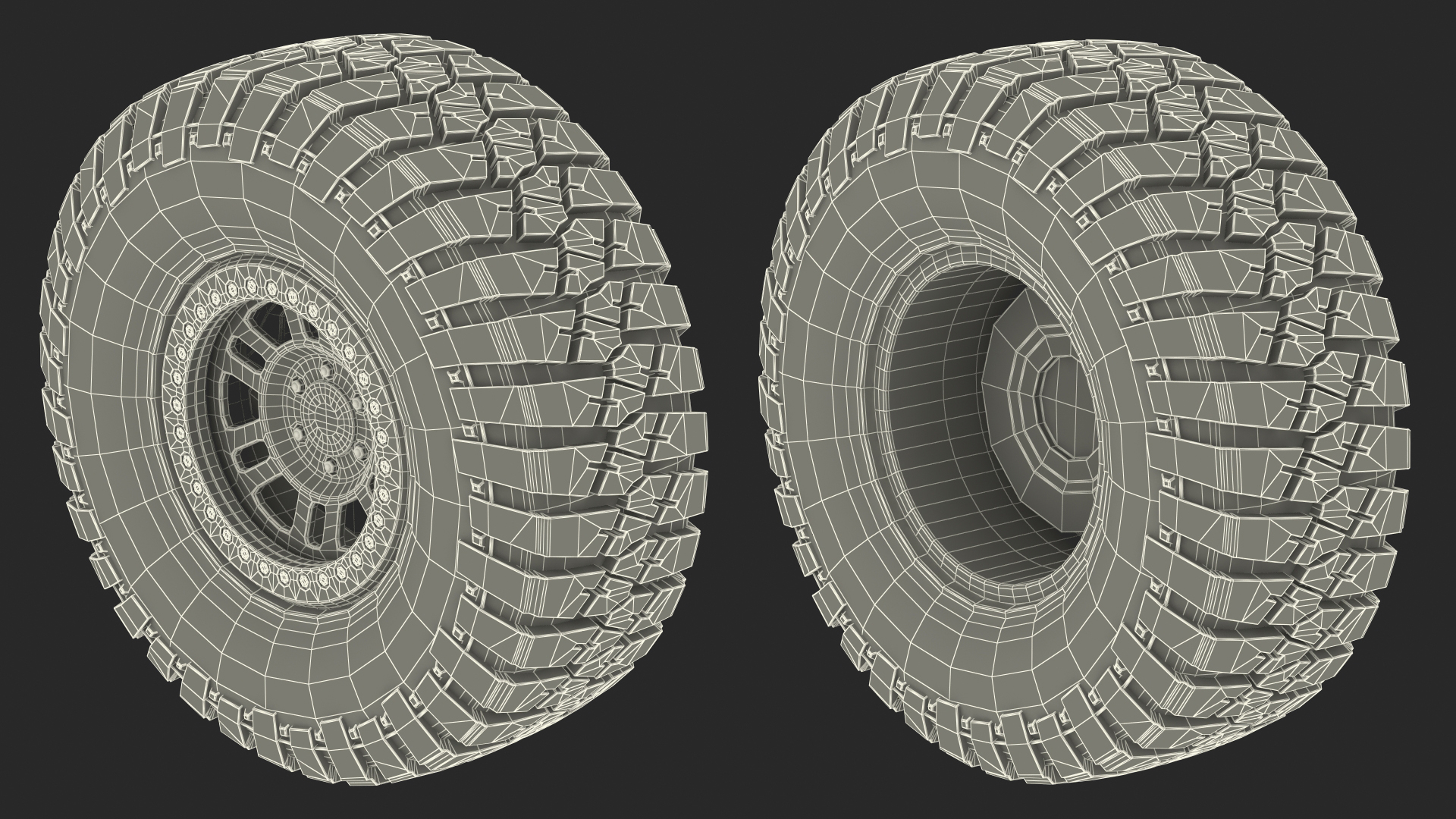 Off Road Racing Wheel Dirty 3D