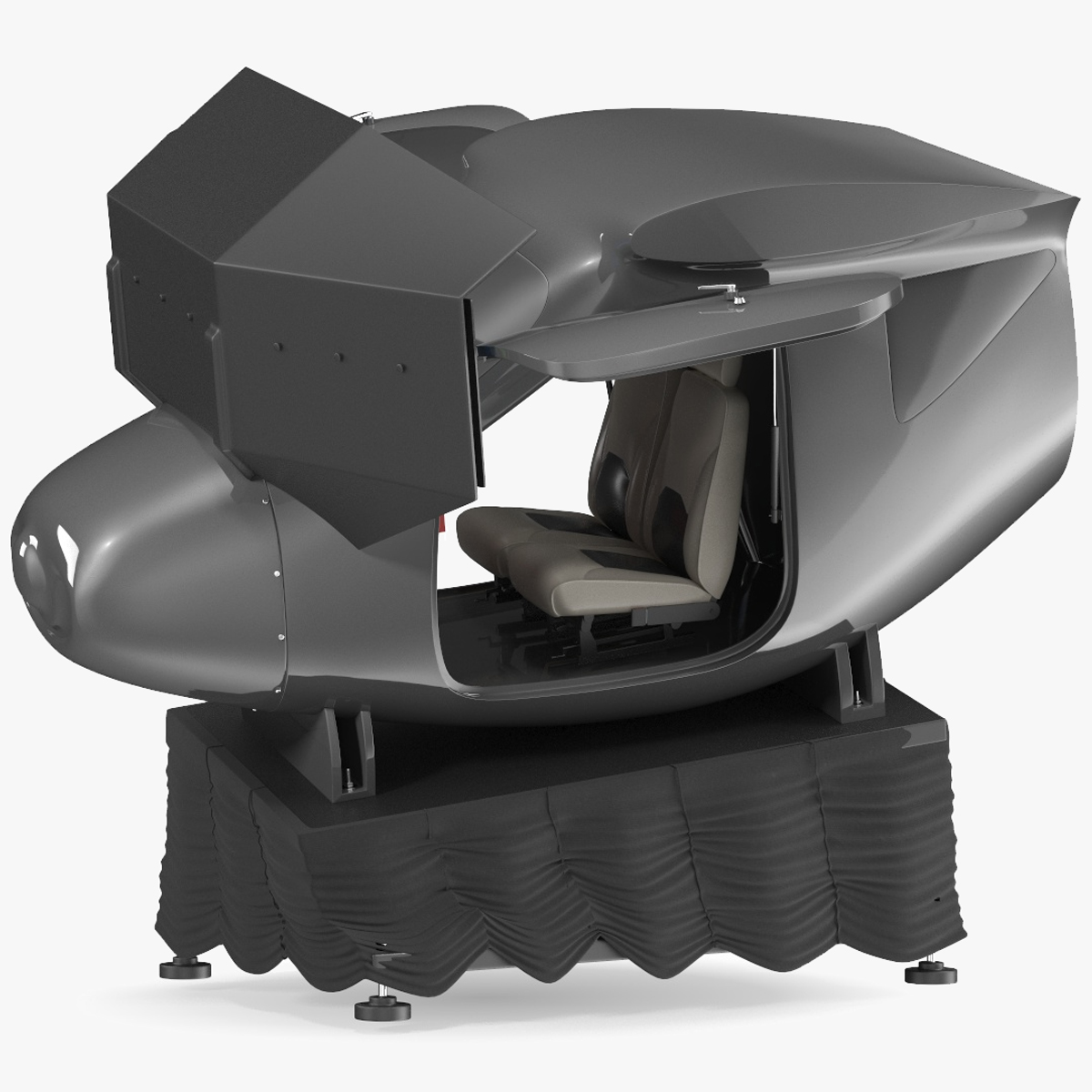 Flight Simulator Rigged for Maya 3D