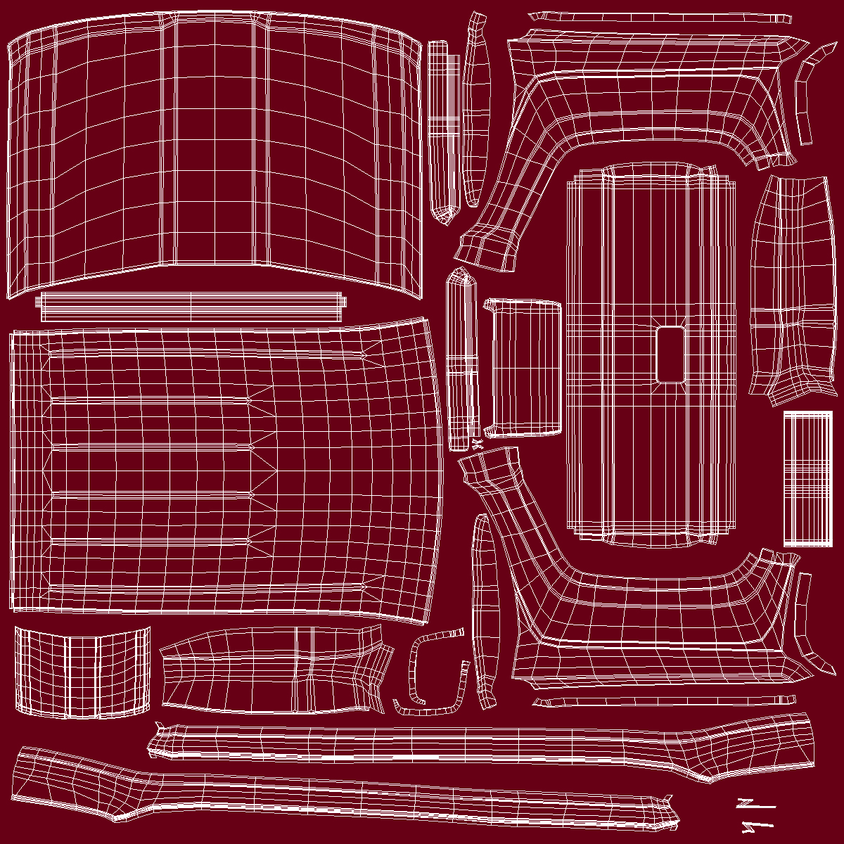 3D Chevrolet Silverado 2015 Rigged