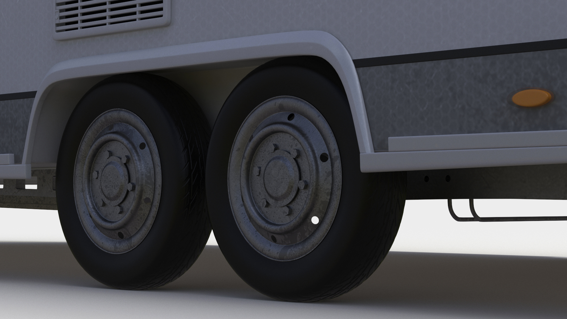 LANDHAUS Hobby Caravan Rigged 3D model