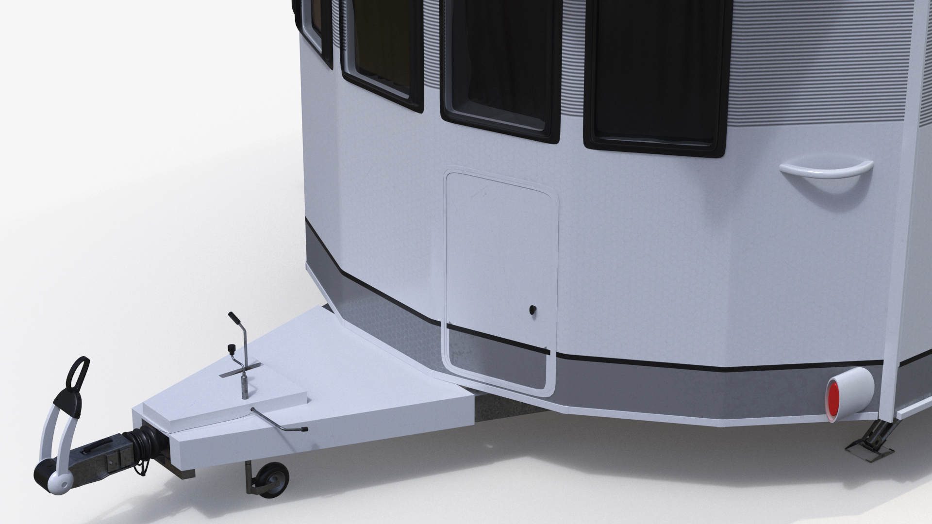 LANDHAUS Hobby Caravan Rigged 3D model