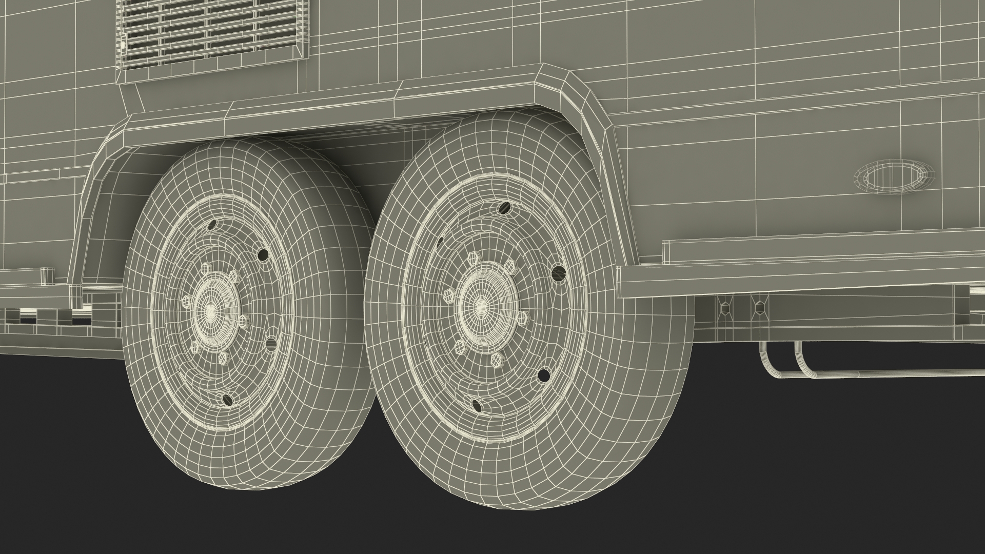 LANDHAUS Hobby Caravan Rigged 3D model