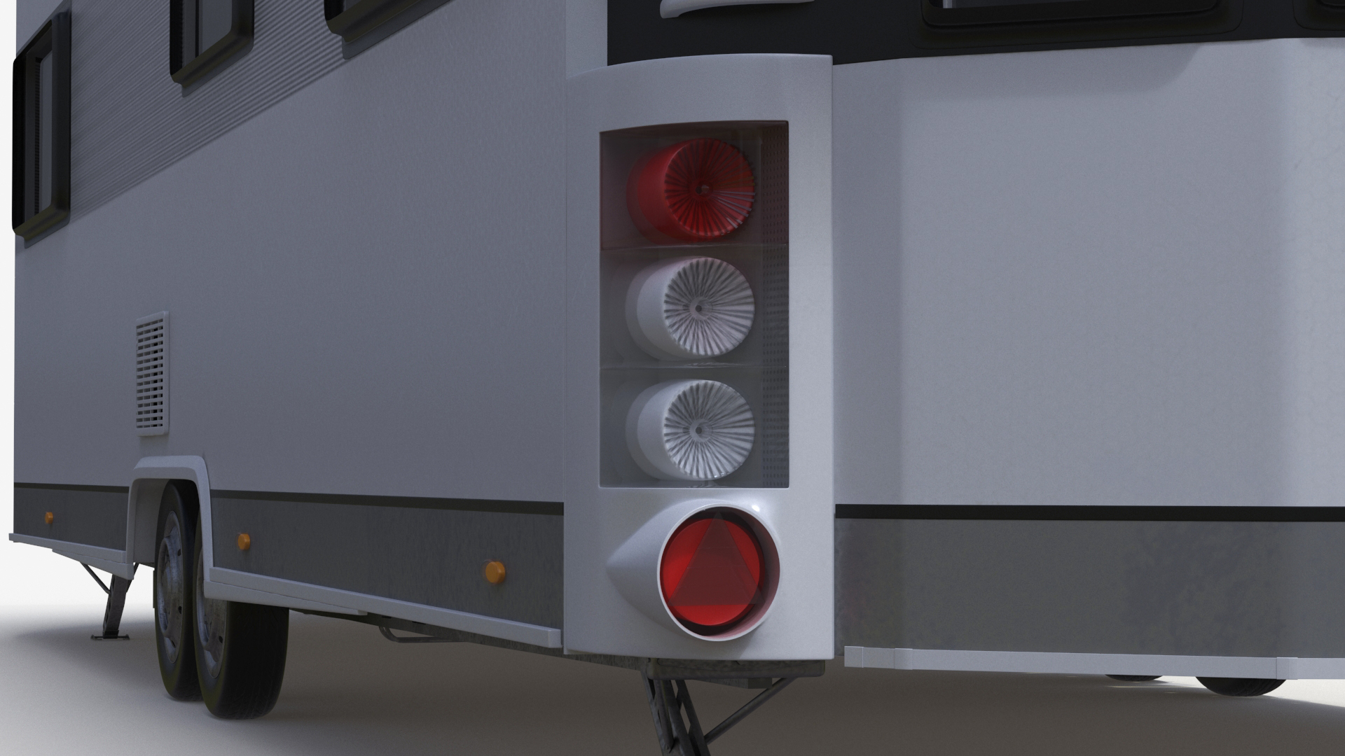 LANDHAUS Hobby Caravan Rigged 3D model