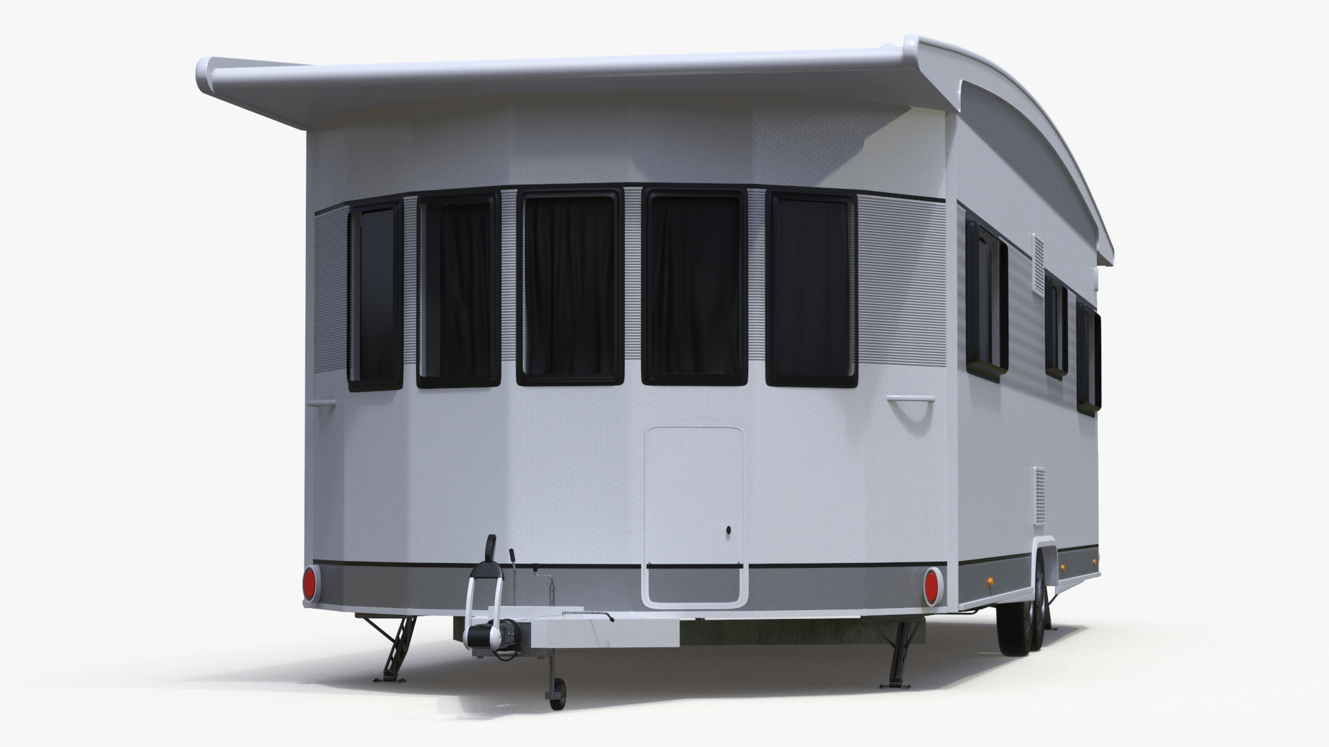 LANDHAUS Hobby Caravan Rigged 3D model