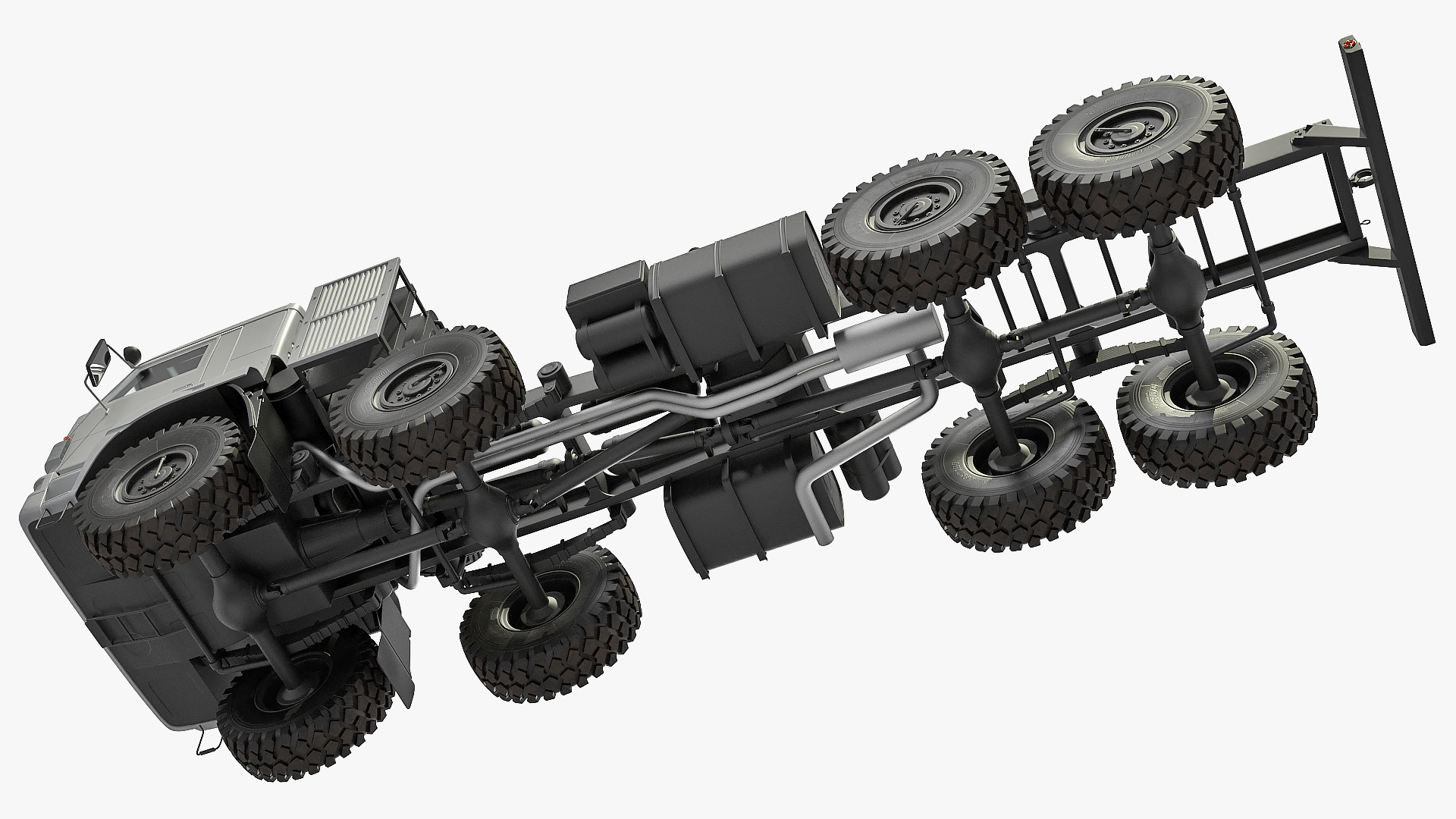 Winter Offroad 8x8 Truck Generic 3D