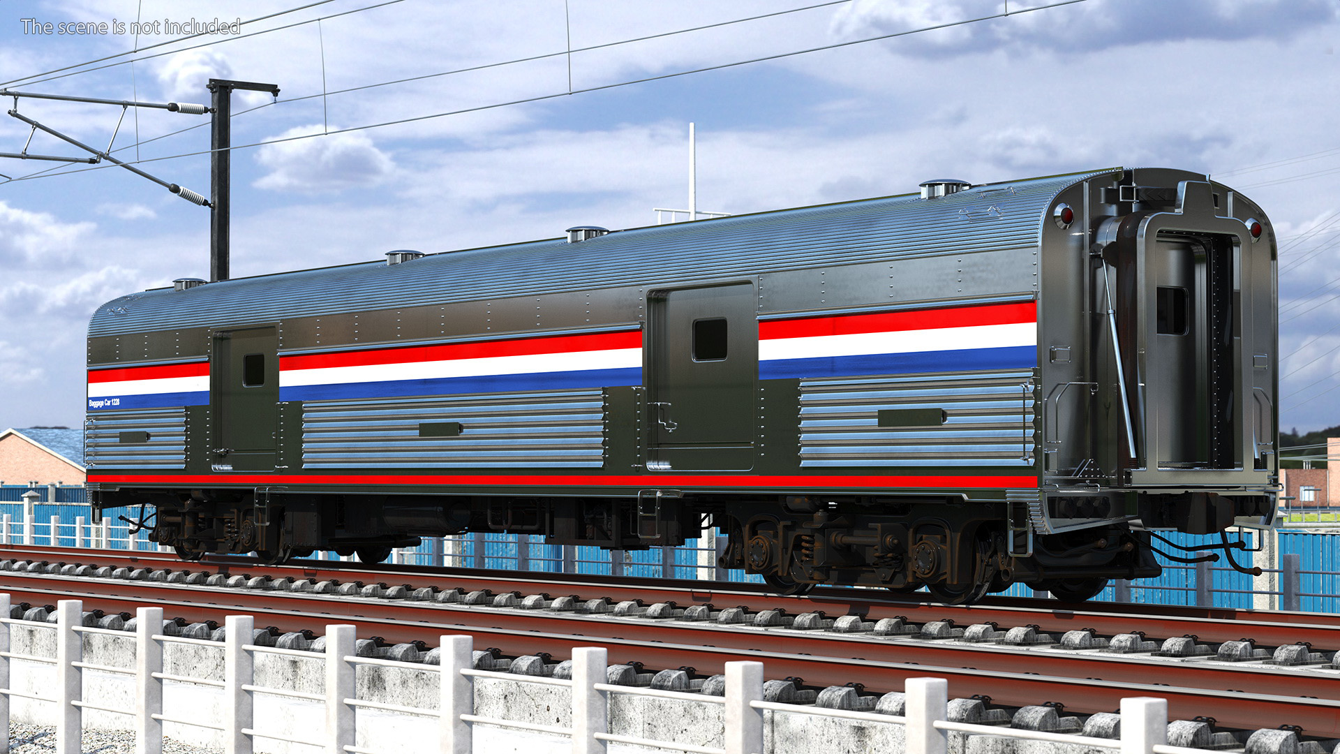 3D model Heritage Baggage Car