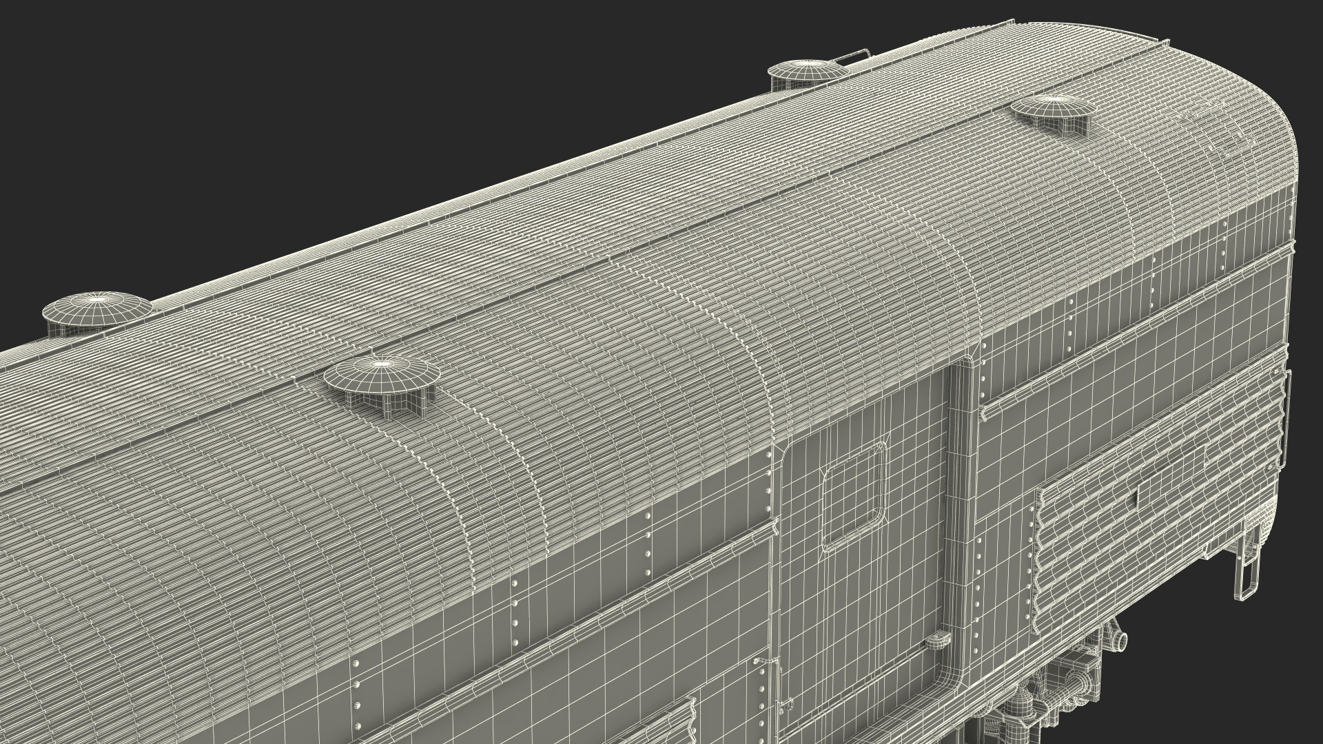 3D model Heritage Baggage Car