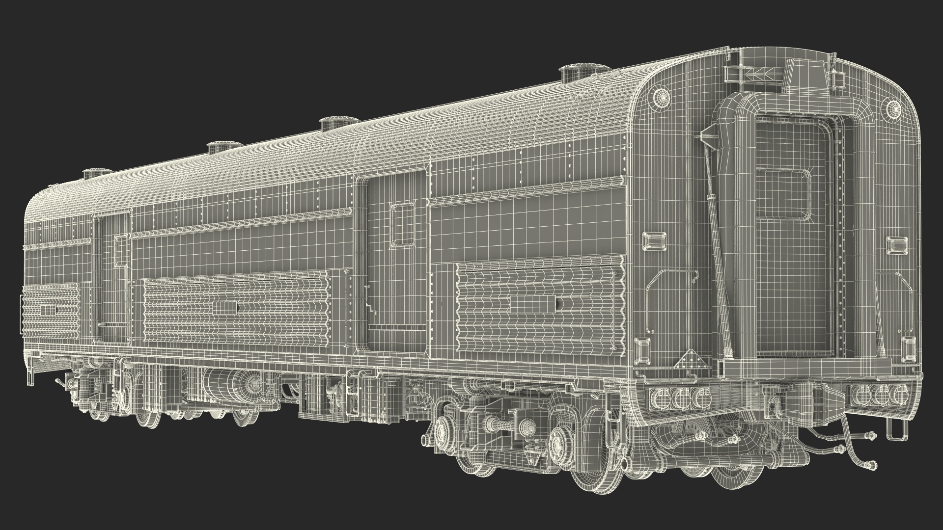 3D model Heritage Baggage Car