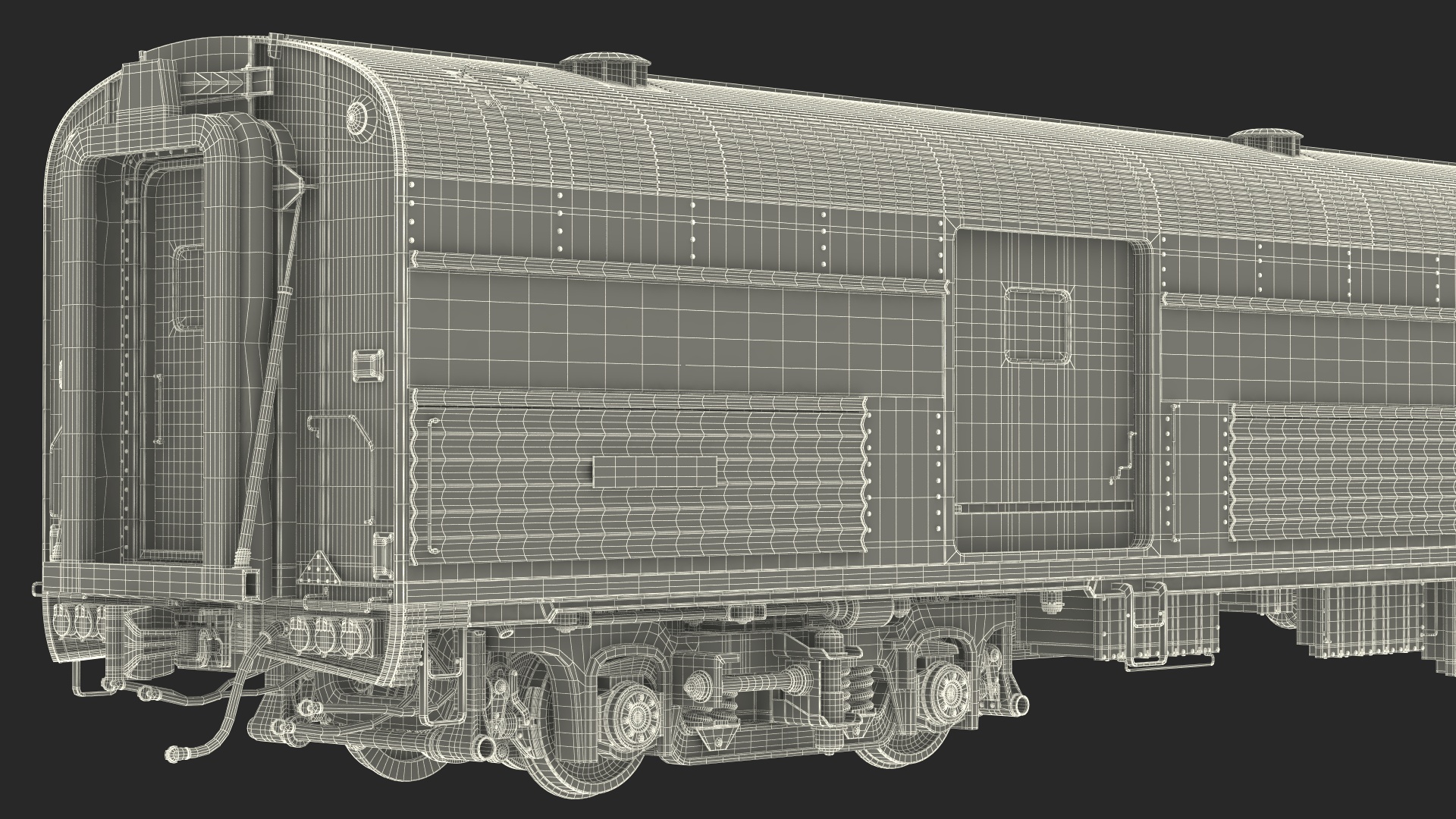 3D model Heritage Baggage Car