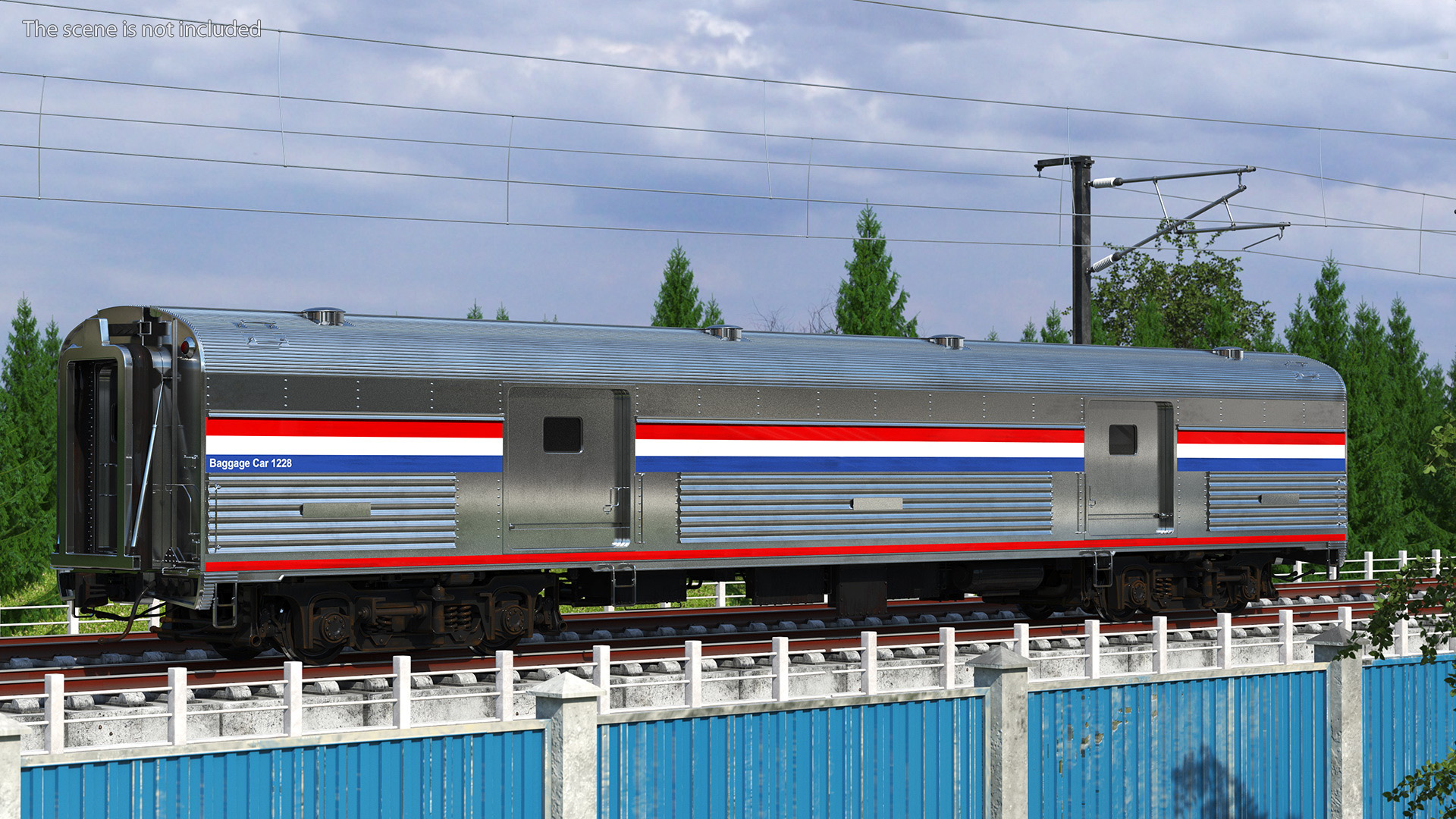 3D model Heritage Baggage Car