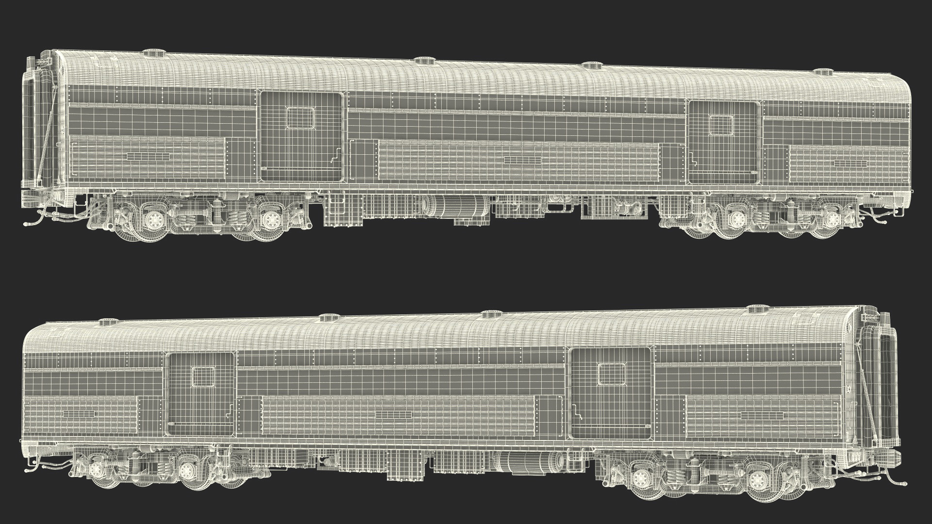 3D model Heritage Baggage Car
