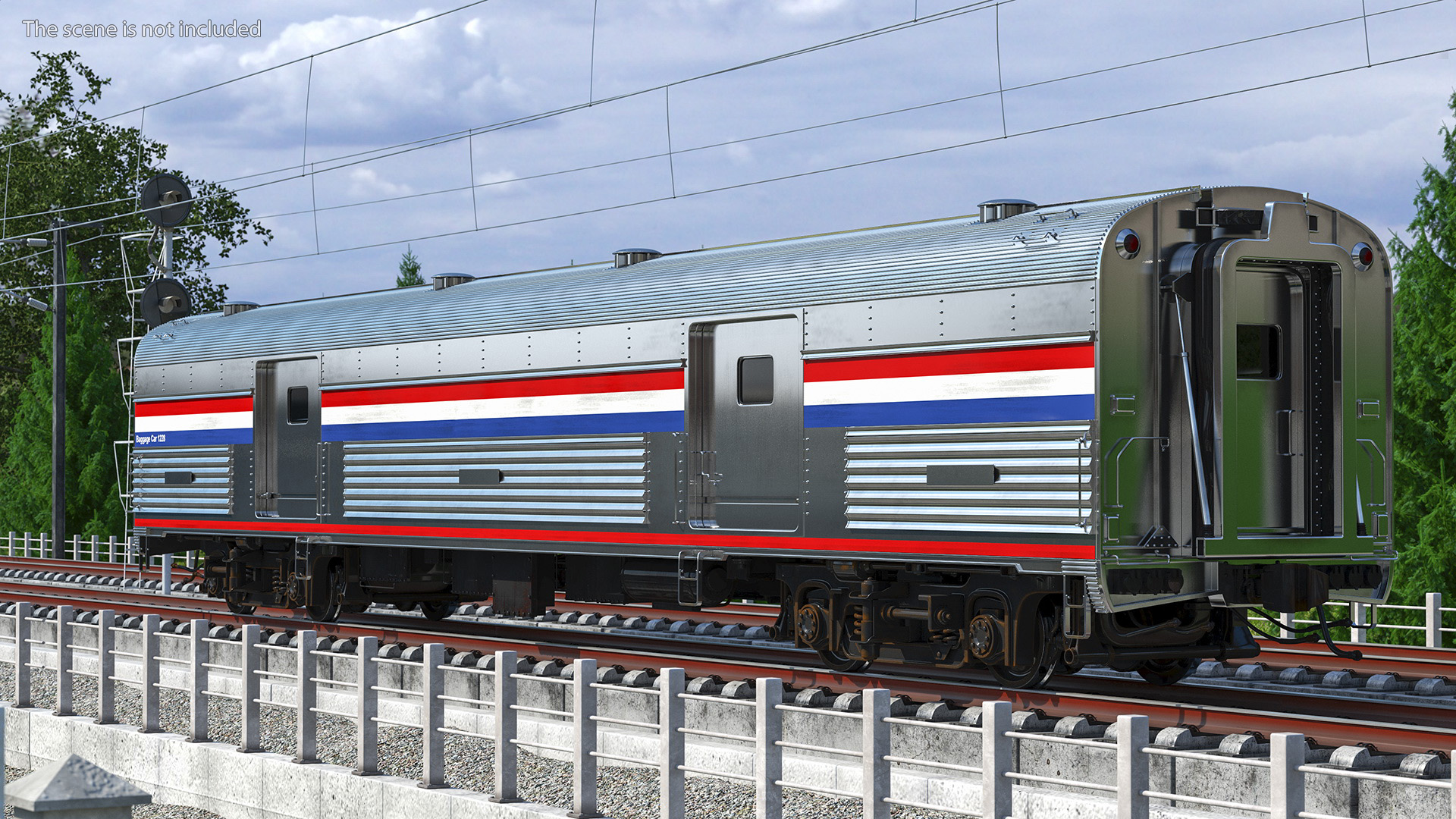 3D model Heritage Baggage Car