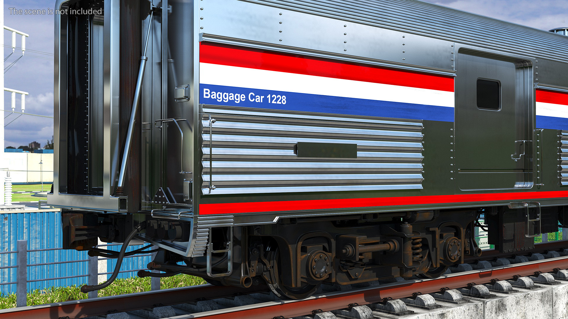 3D model Heritage Baggage Car