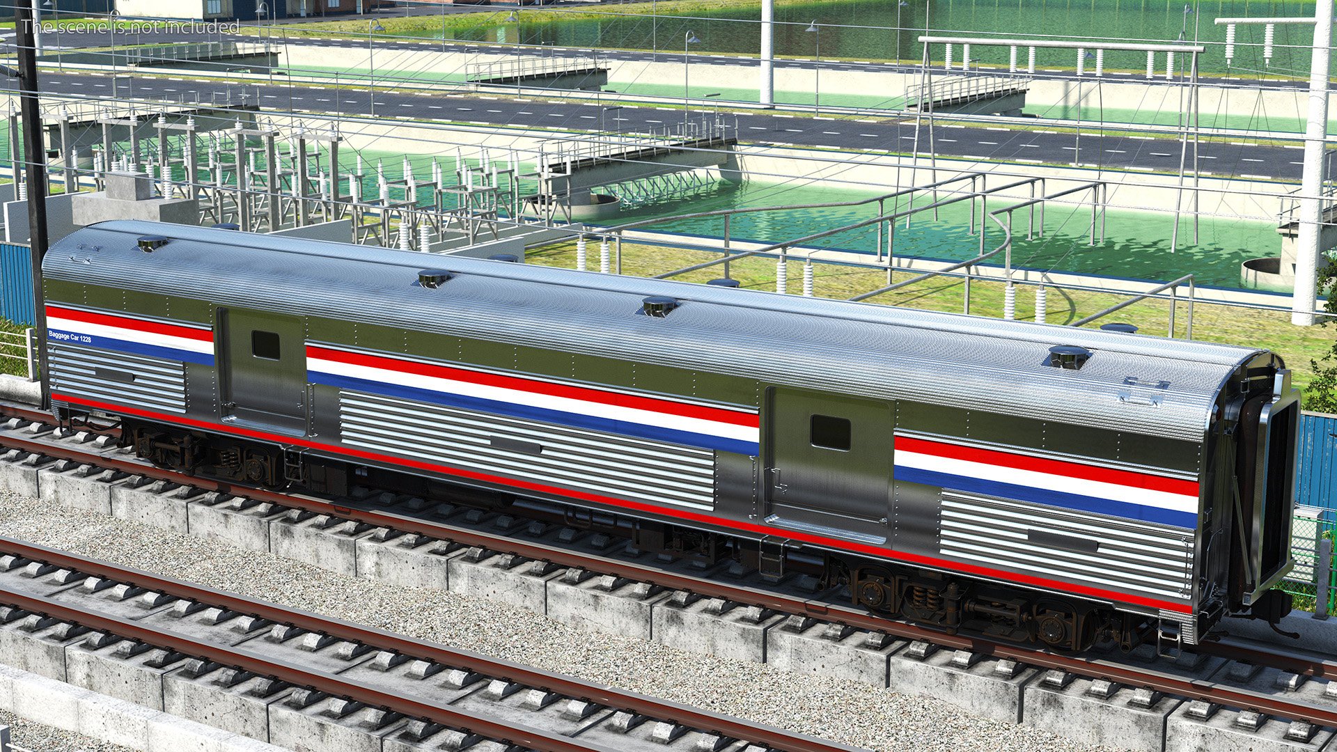 3D model Heritage Baggage Car