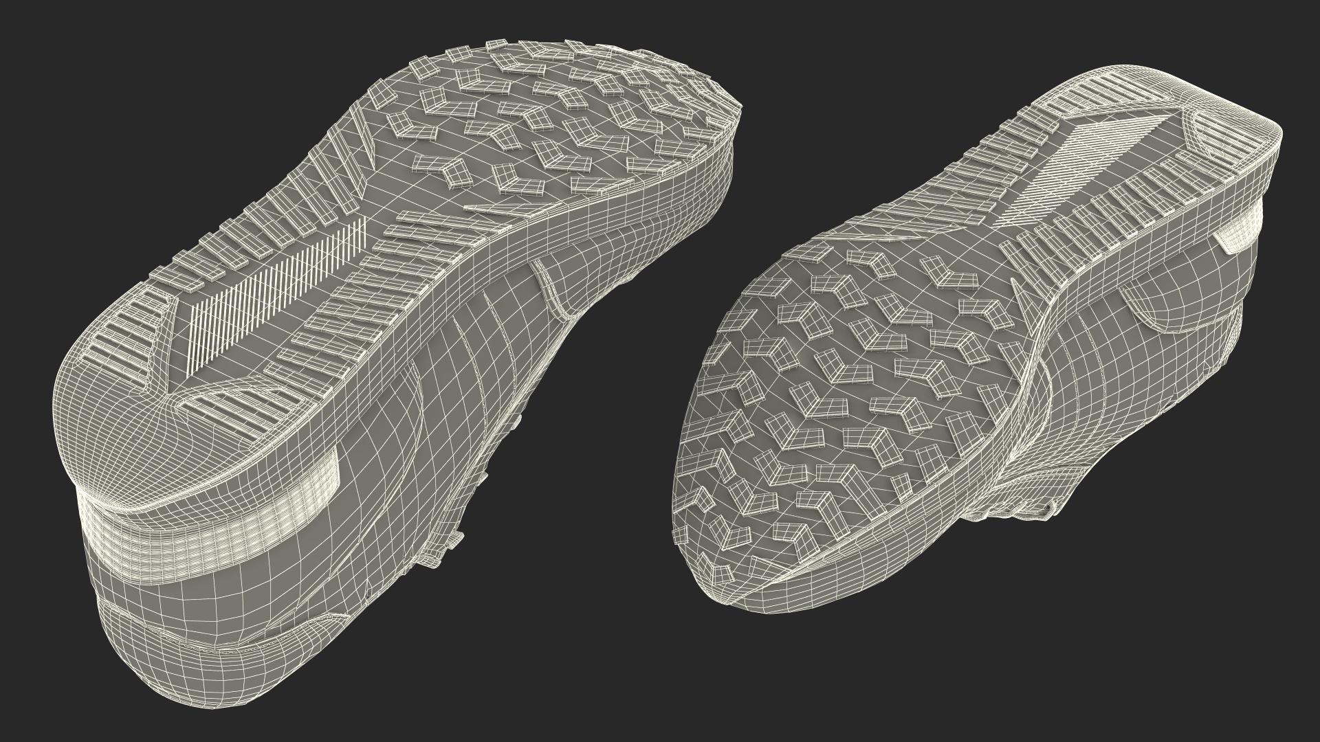 3D Casual Athletic Sneakers Fur model