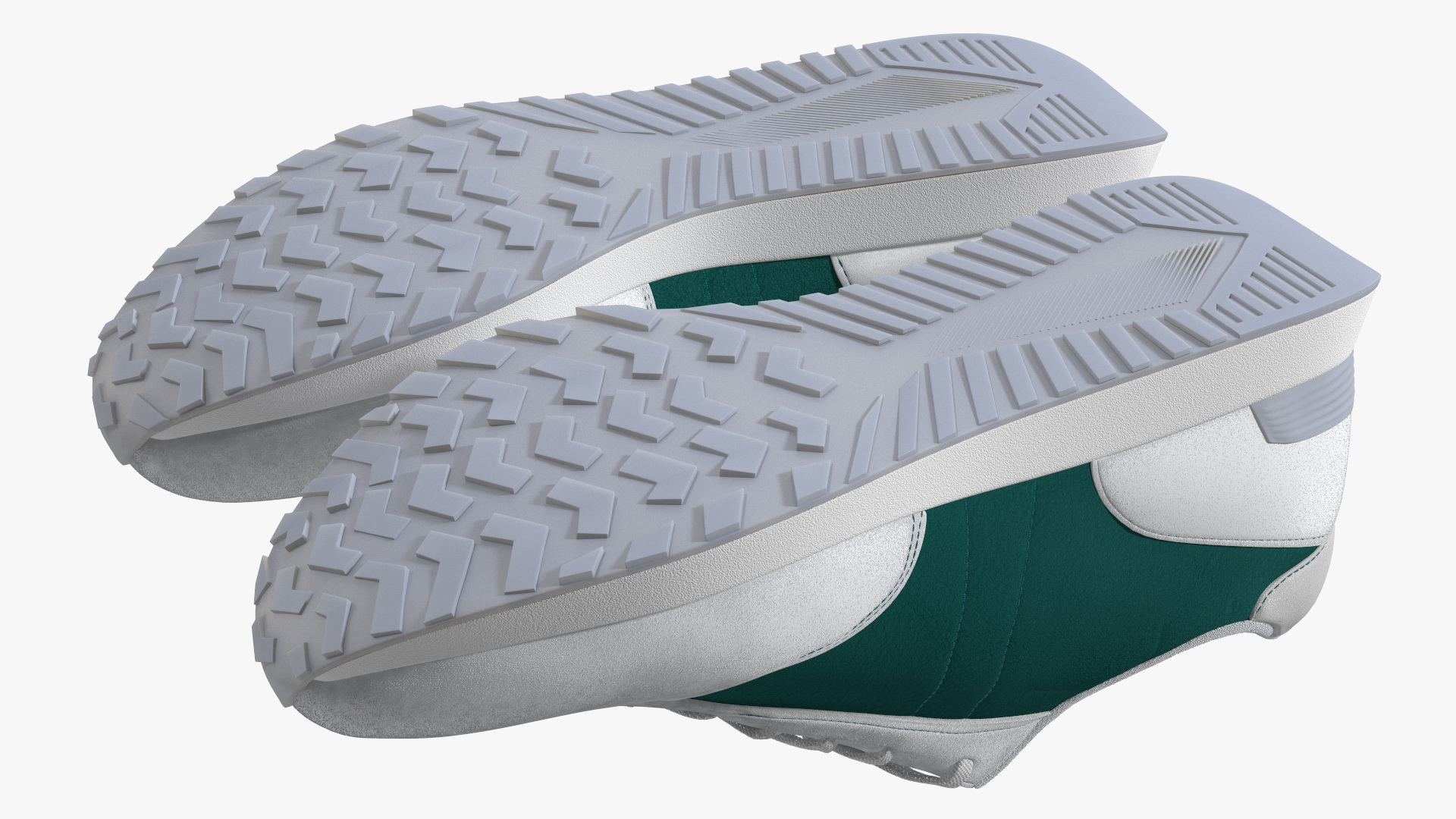 3D Casual Athletic Sneakers Fur model